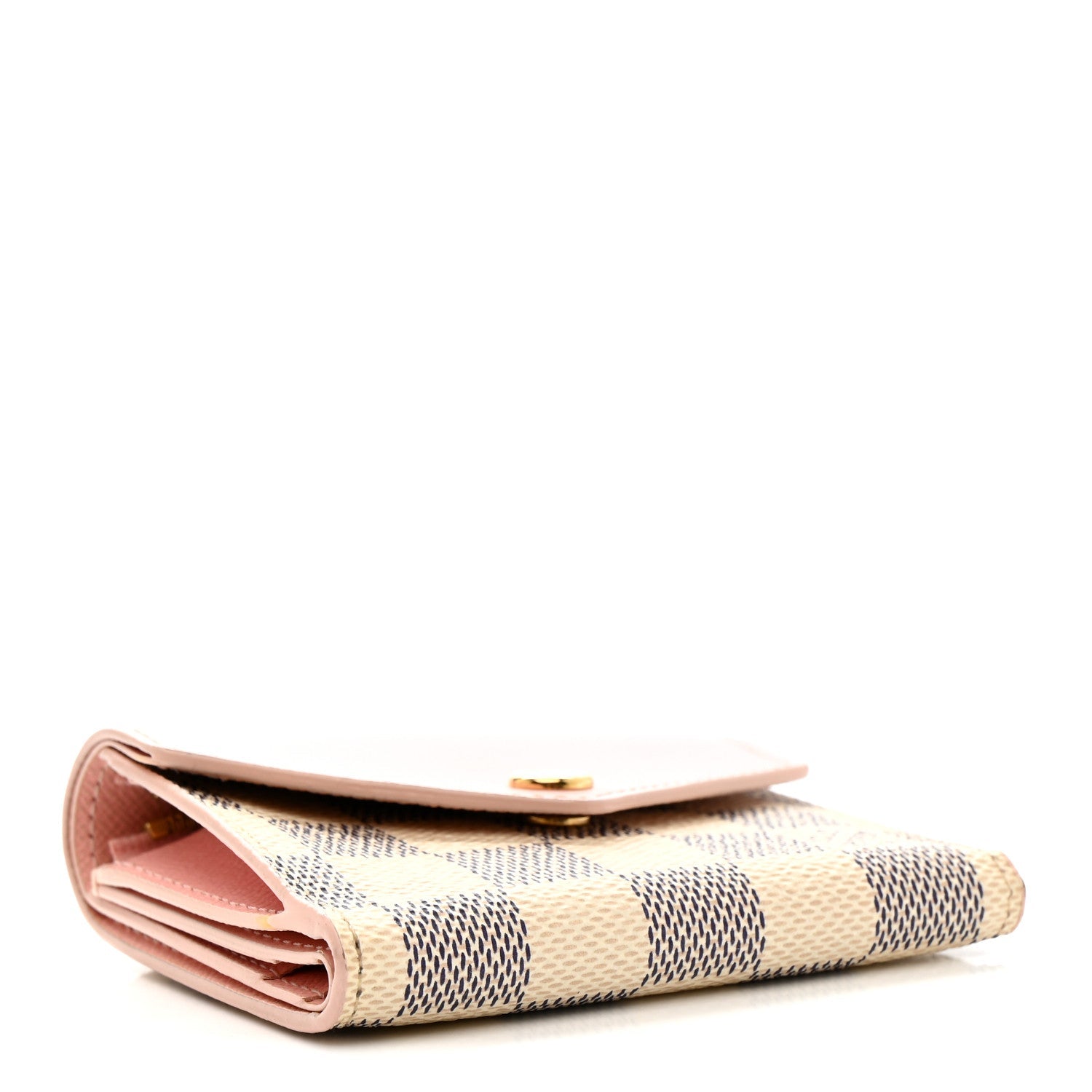 Damier Azur Zoe Wallet Rose Ballerine