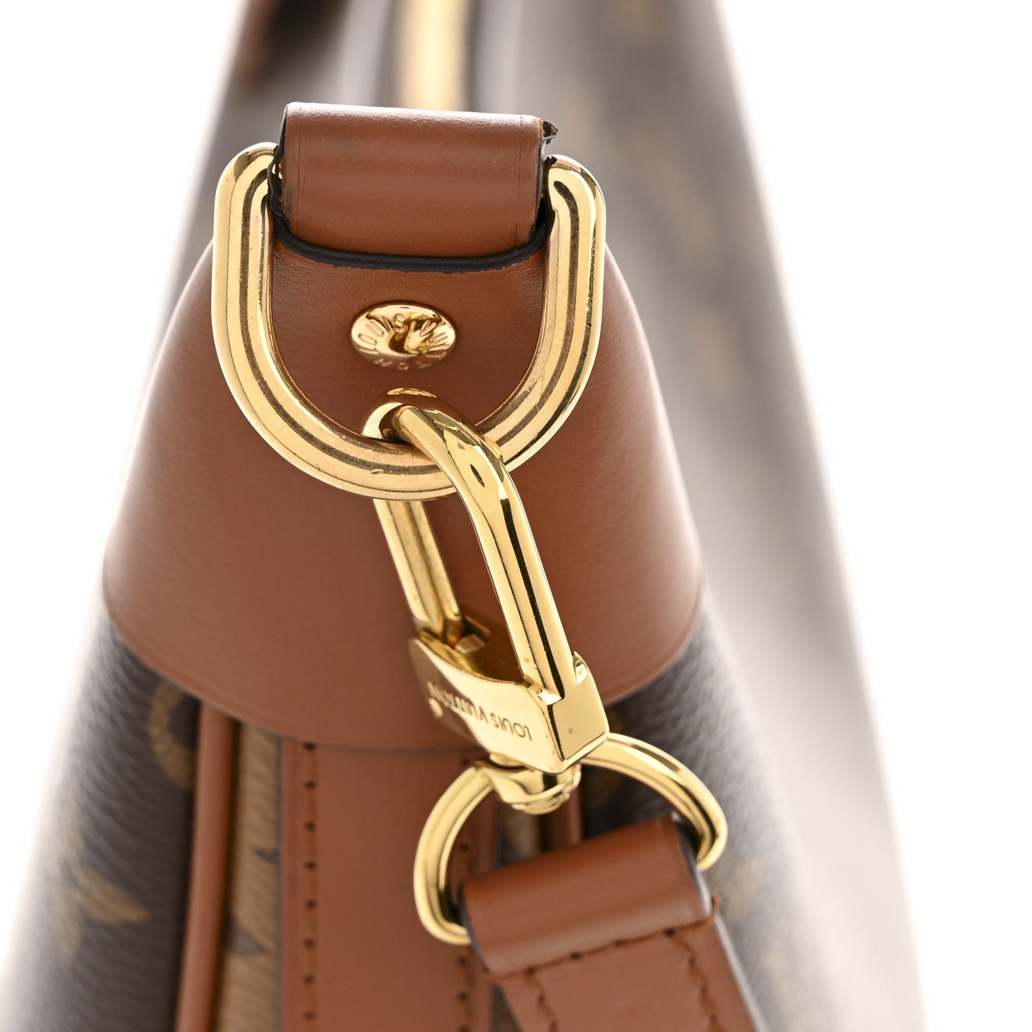 Reverse Monogram Loop Hobo