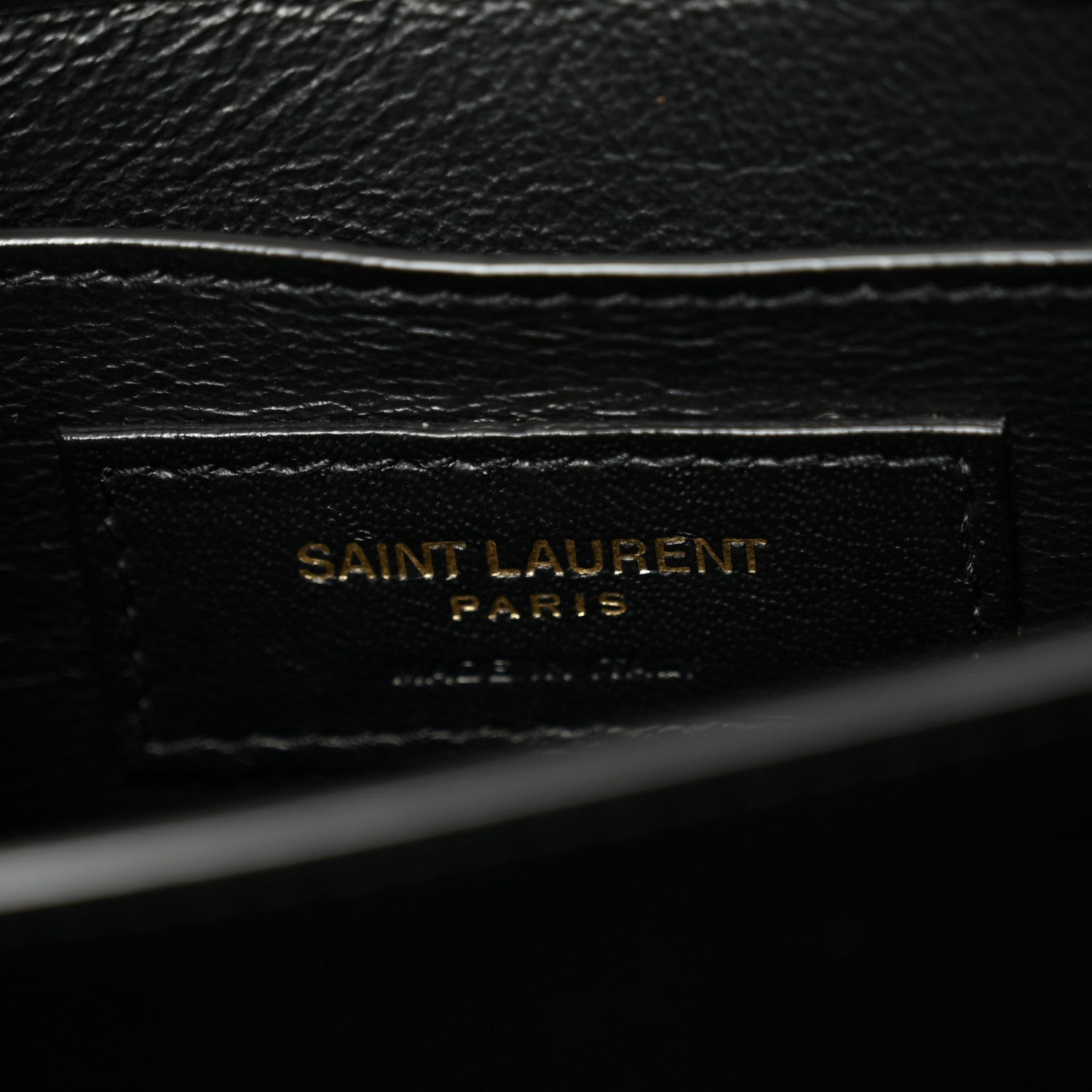 Calfskin Mini Classic Monogram Cassandra Top Handle Black Tan