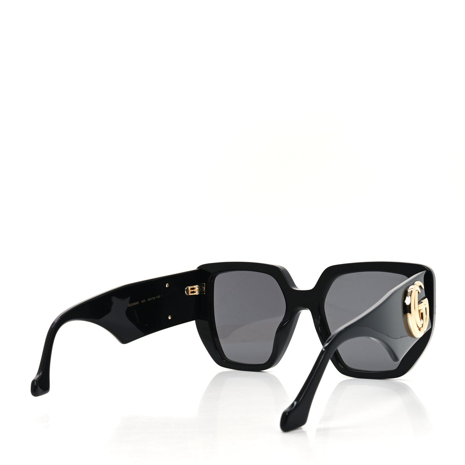 Acetate Square Frame Sunglasses GG0956S Black
