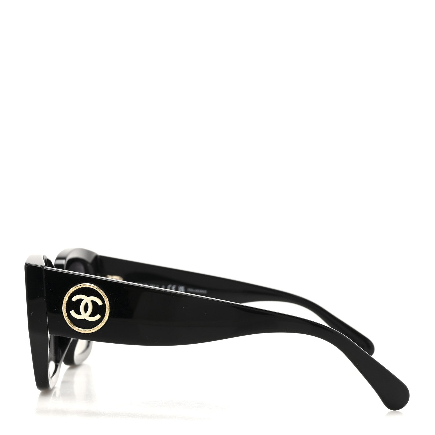 Acetate Polarized Square Sunglasses 5506-A Black