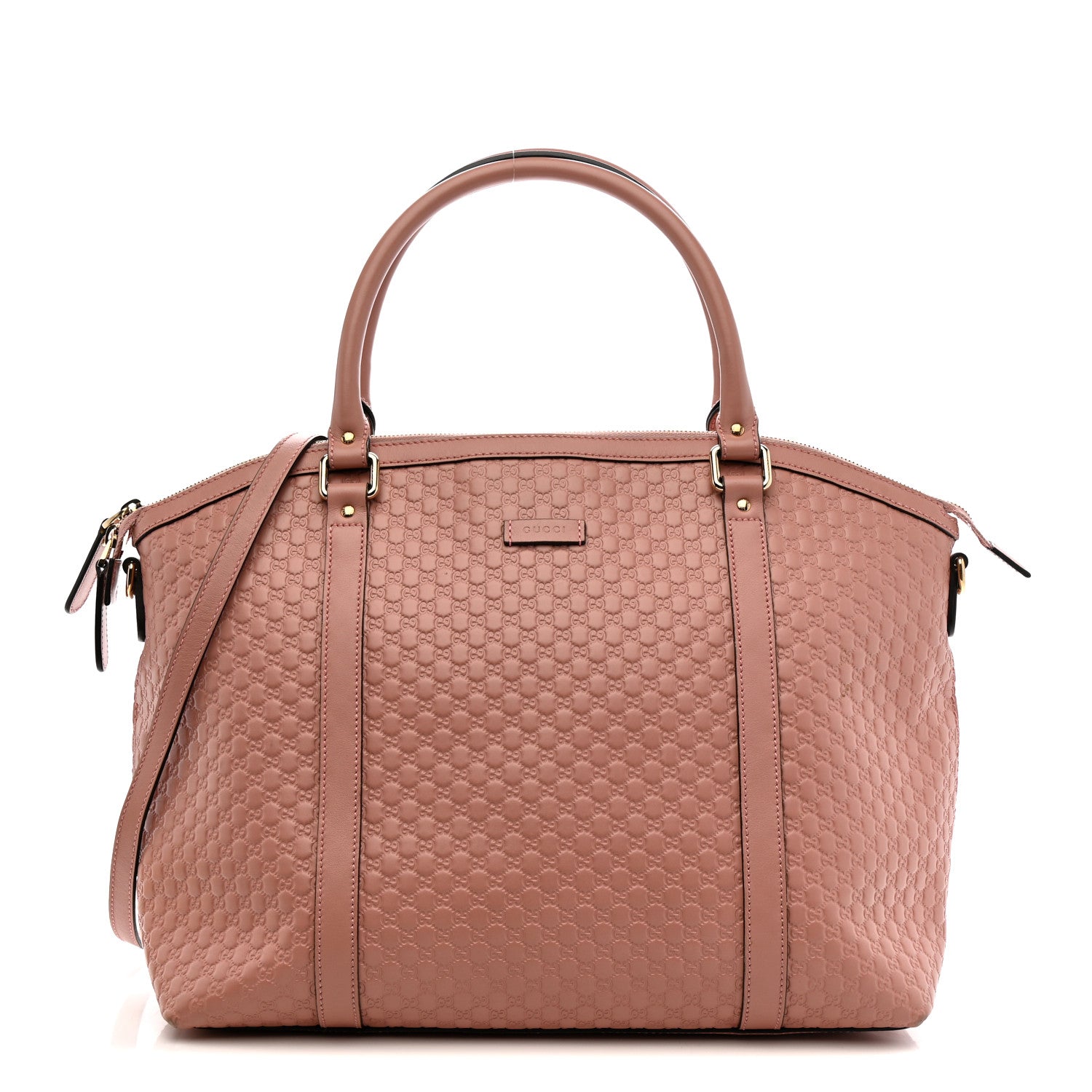 Soft Microguccissima Large Dome Satchel Soft Pink