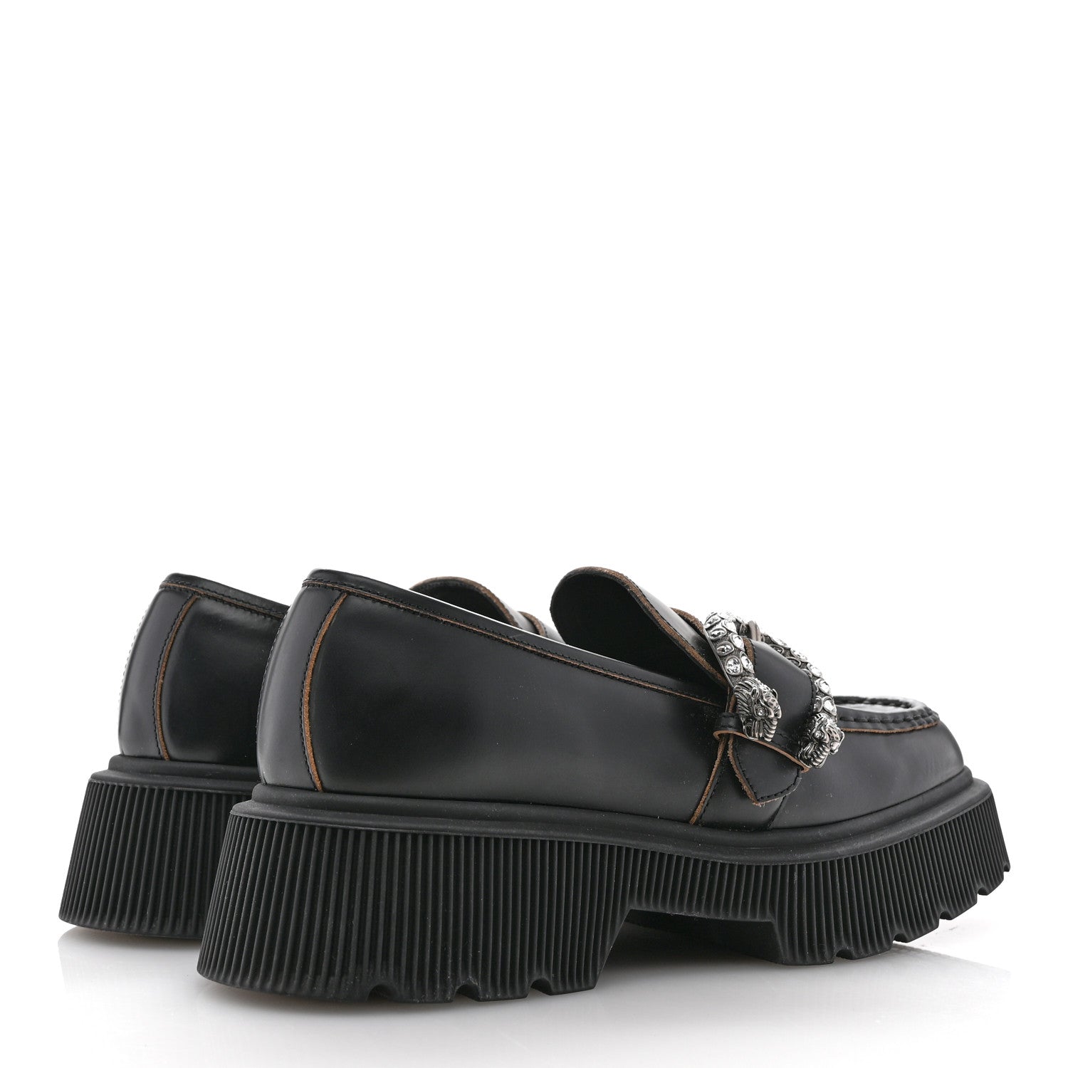 Cordovan Lux Dionysus Hunder Loafers 39.5 Black