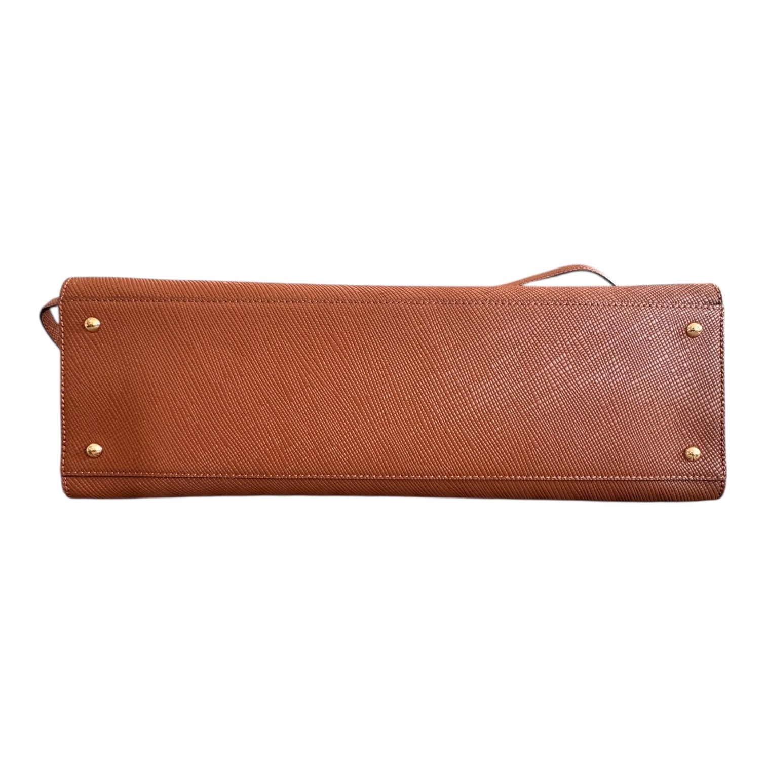 Handbag Leather By Ralph Lauren In Brown, Size:Large