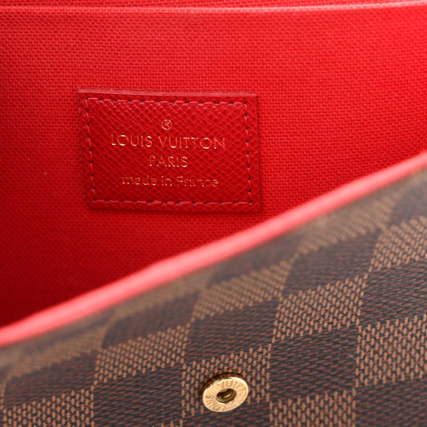 Damier Ebene Pochette Felicie Chain Wallet