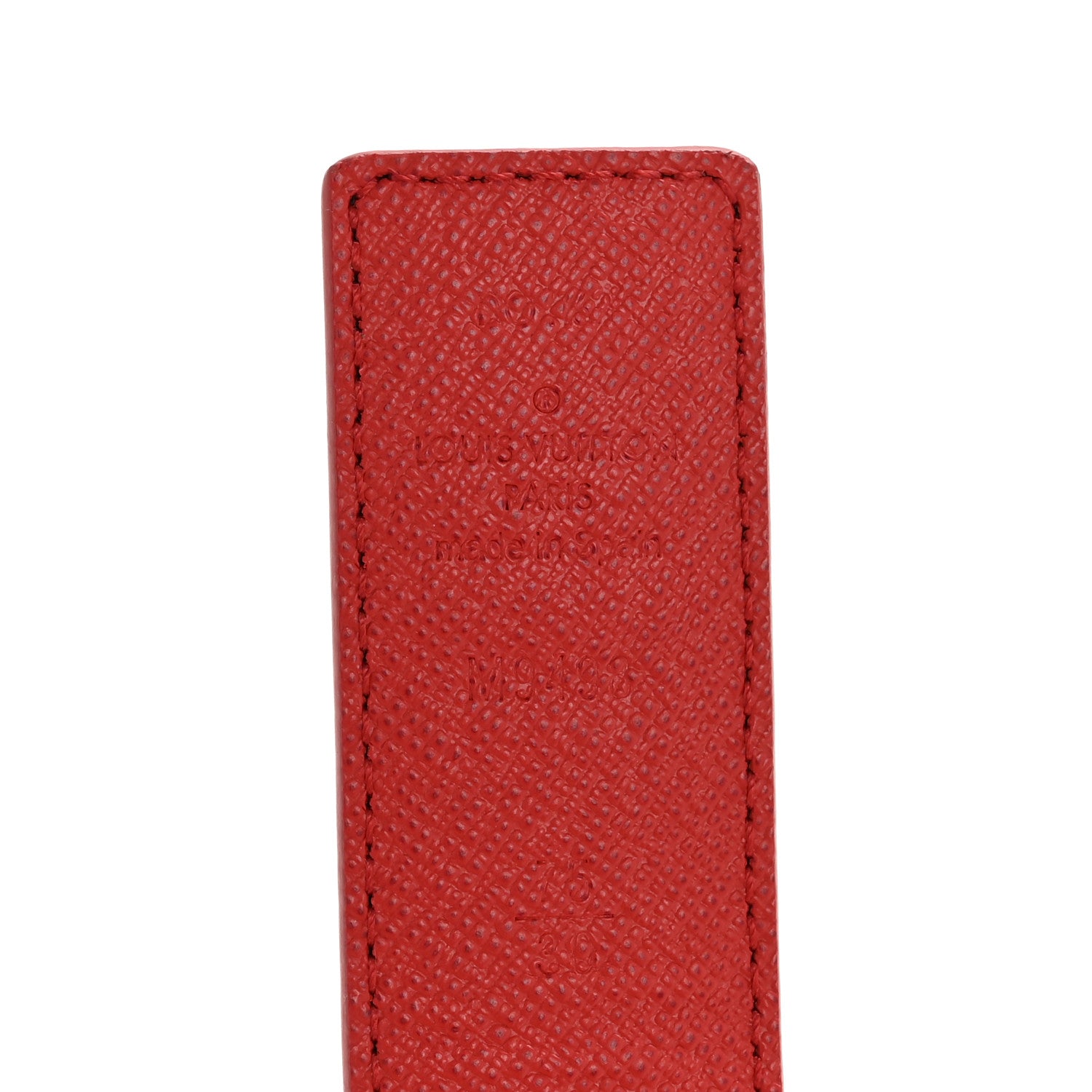 Monogram 30mm LV Initiales Reversible Belt 75 30 Coquelicot