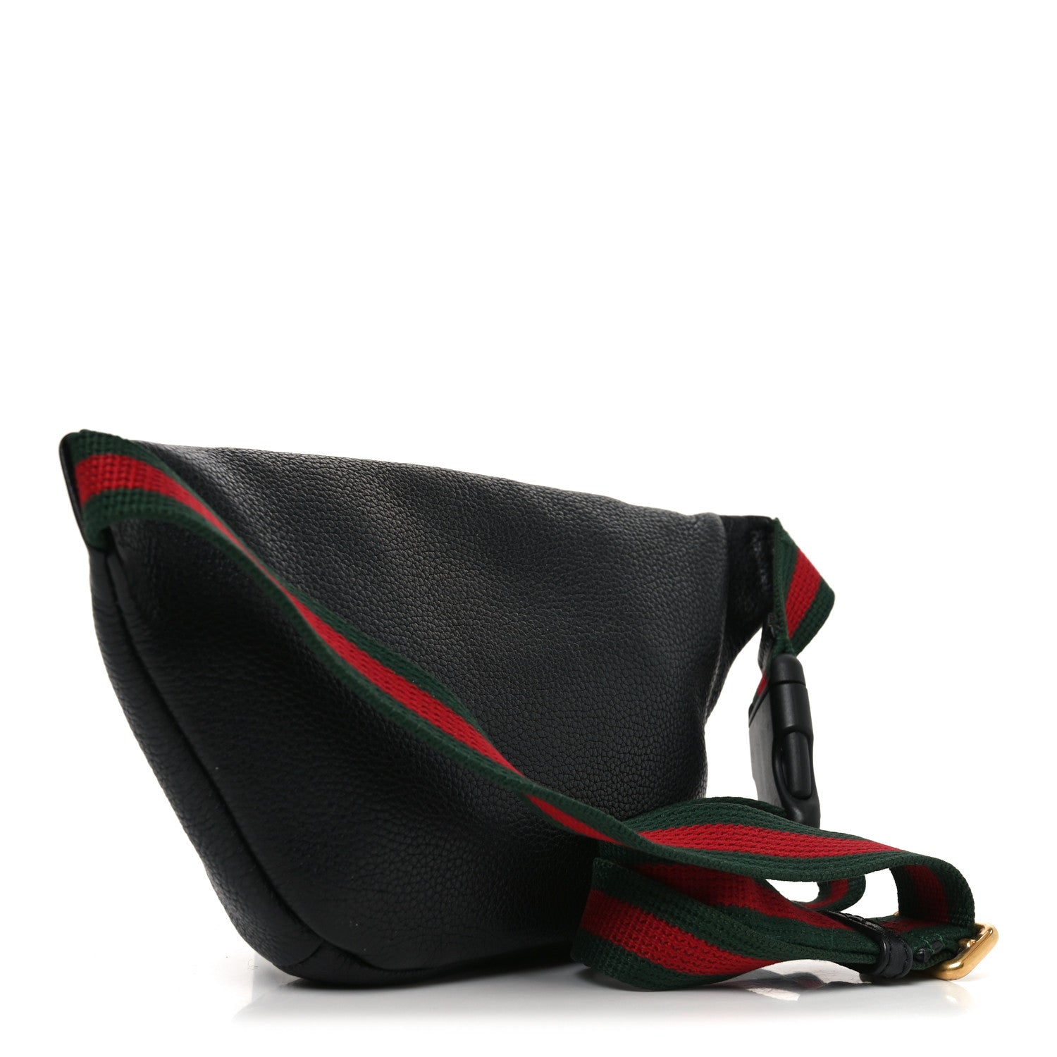 Grained Calfskin Small Logo Belt Bag Black