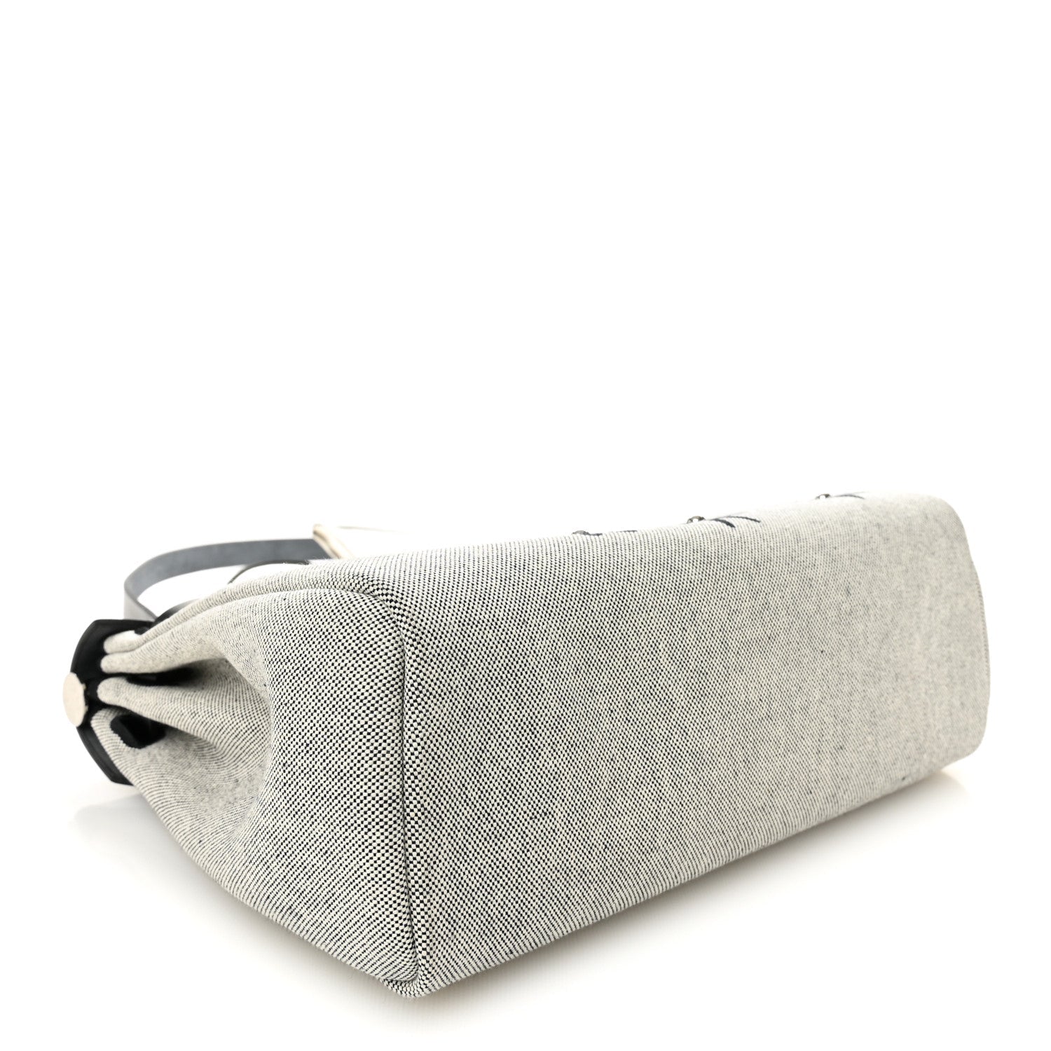H Plume Canvas Vache Hunter Circuit Rider Hobnailed Herbag Zip Retourne 31 PM Black Ecru