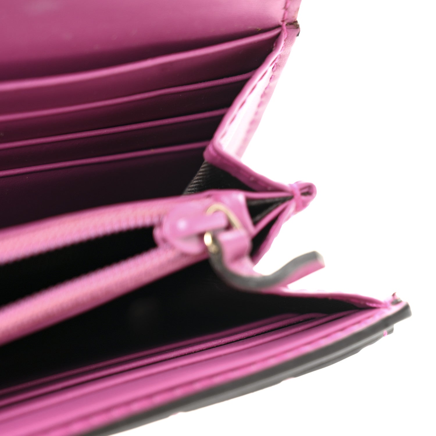 Guccissima Signature Bowy Continental Wallet Peonia Flower