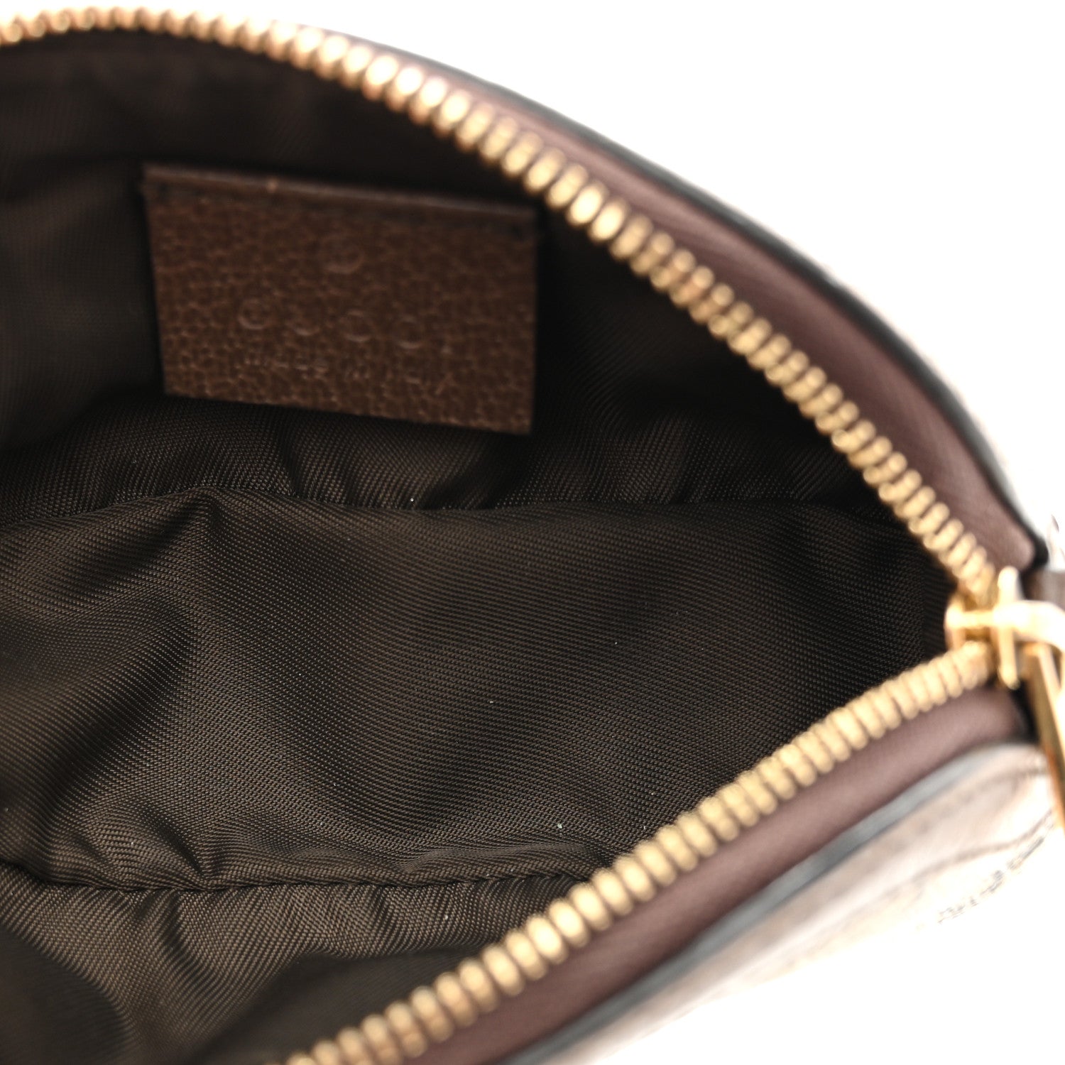 GG Supreme Monogram Web Ophidia Dome Key Pouch Beige New Acero