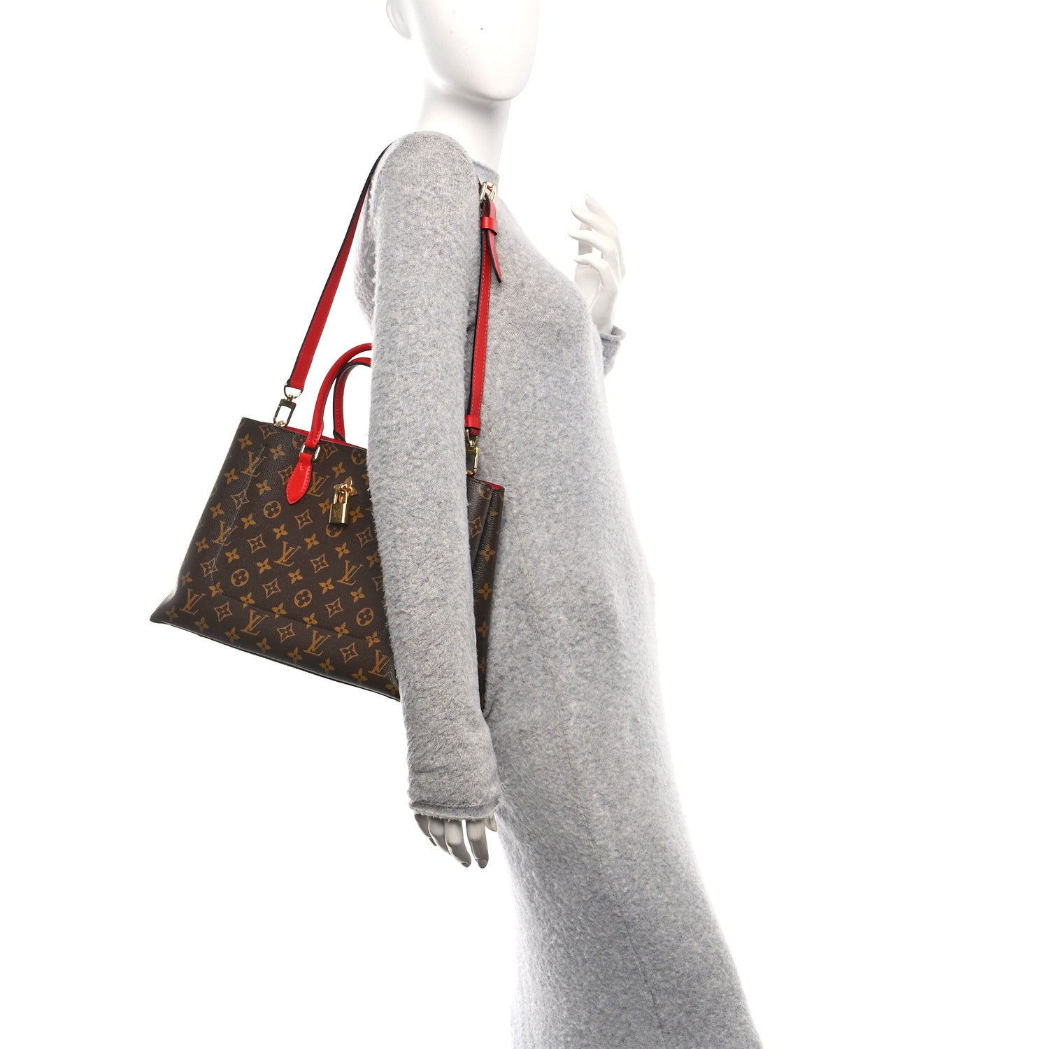 Monogram Flower Tote Coquelicot