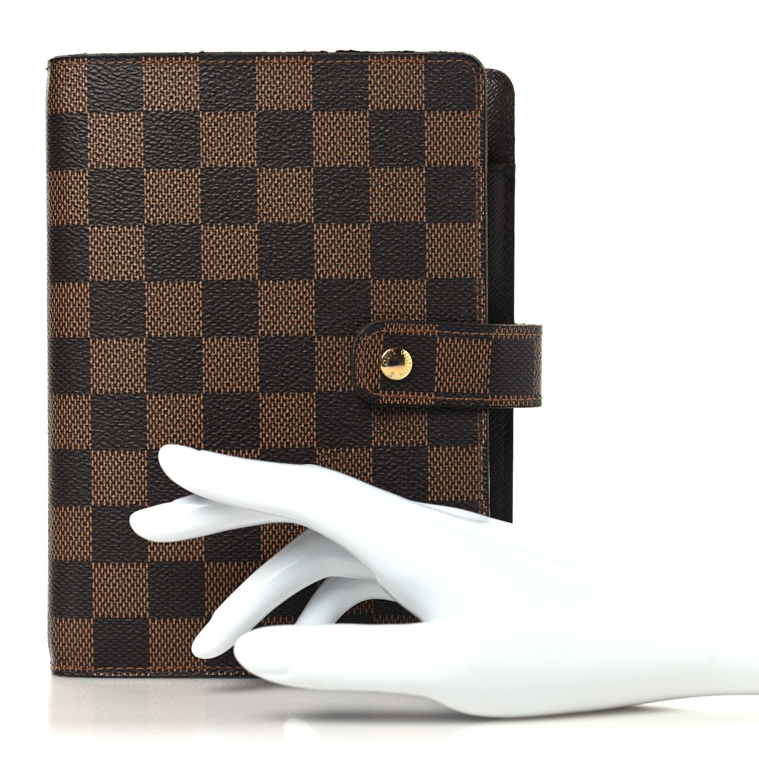 Damier Ebene Medium Ring Agenda Cover