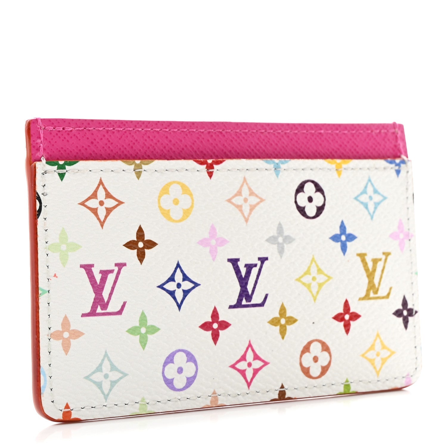 LV X TM Monogram Multicolor Card Holder Kawaii Pink