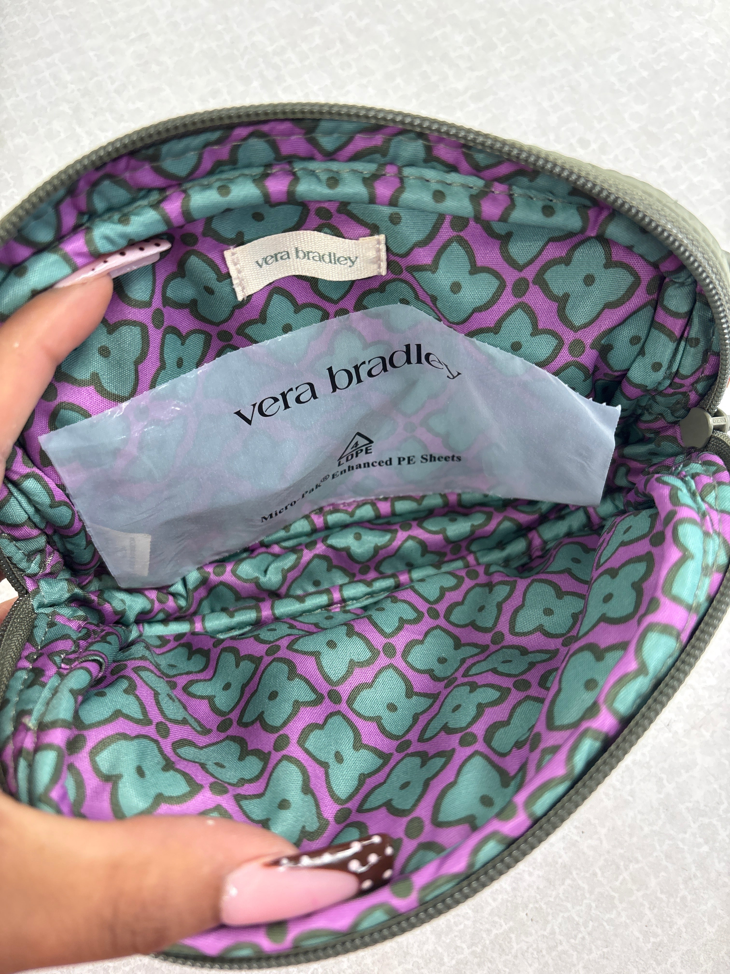 Belt Bag By Vera Bradley In Green, Size:Small