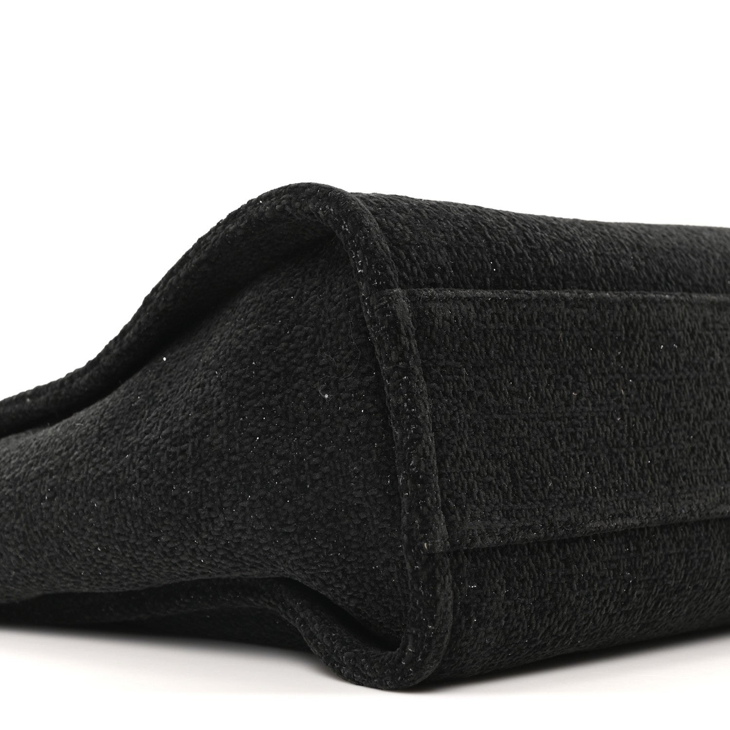 Lurex Canvas Small Deauville Tote Black