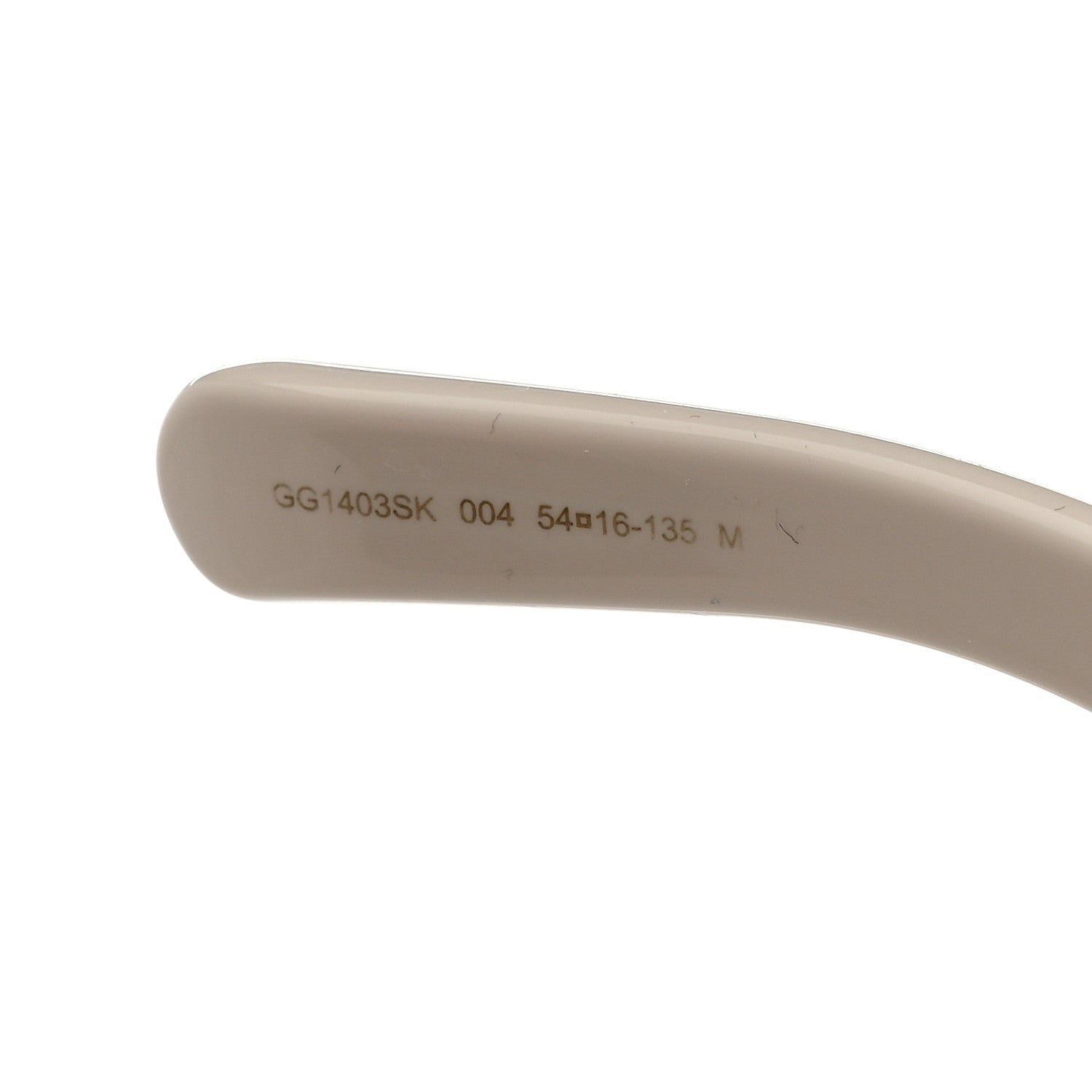 Acetate Rectangular Sunglasses GG1403SK White
