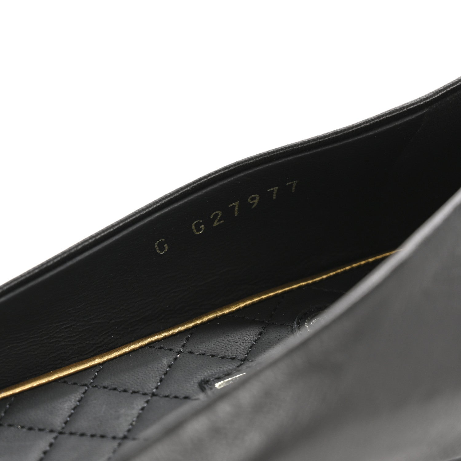 Lambskin CC Cap Toe Bow Ballerina Flats 39.5 Black