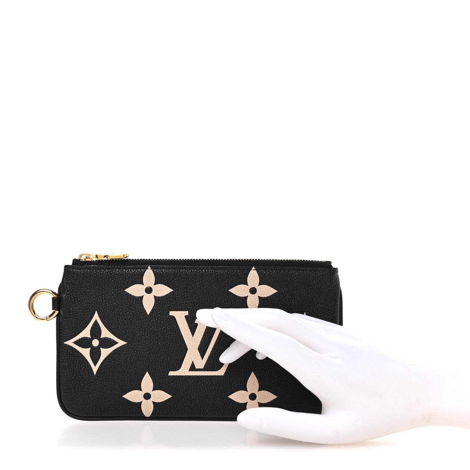 Empreinte Monogram Giant Crafty Trio Pochette Black Creme
