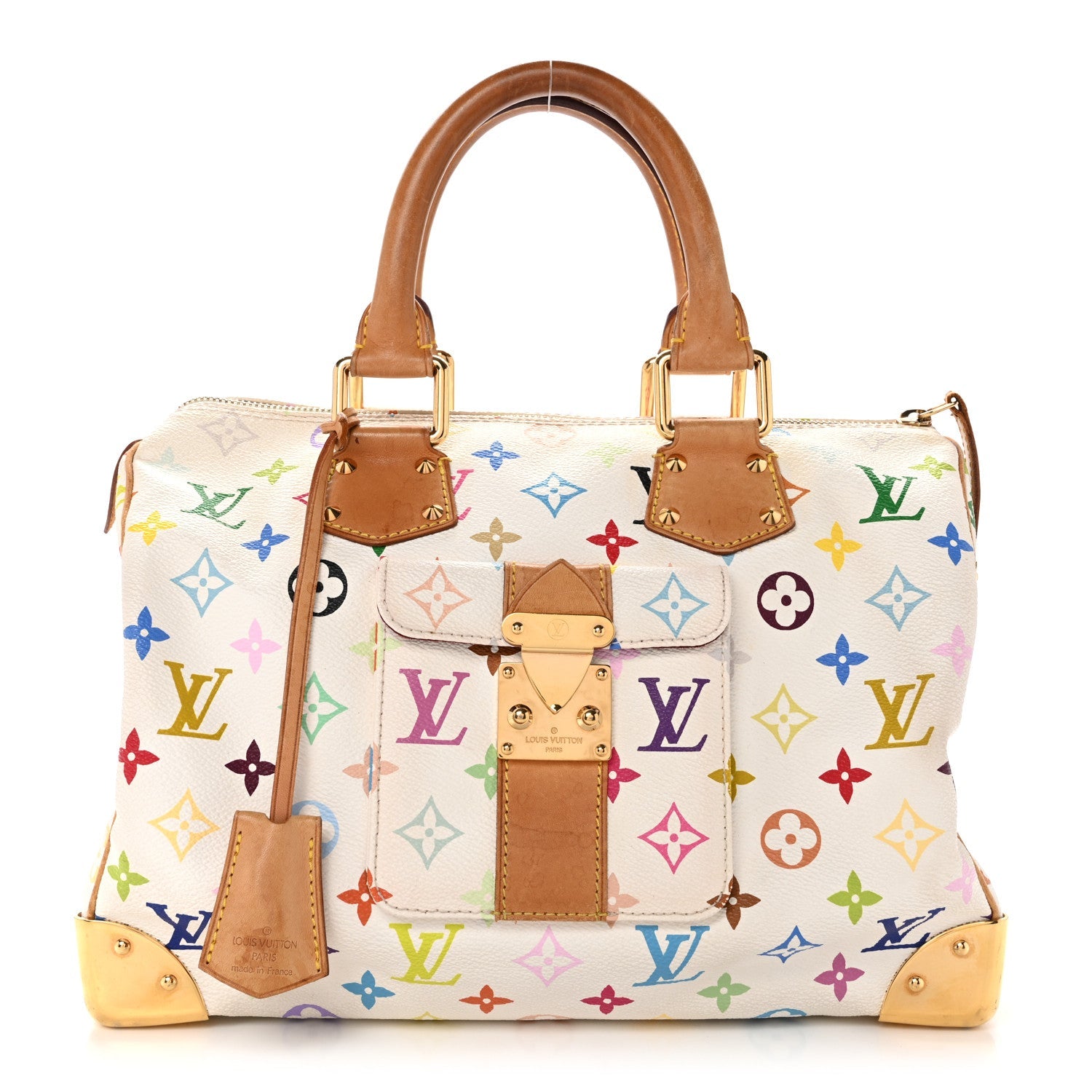 Monogram Multicolor Speedy 30 White