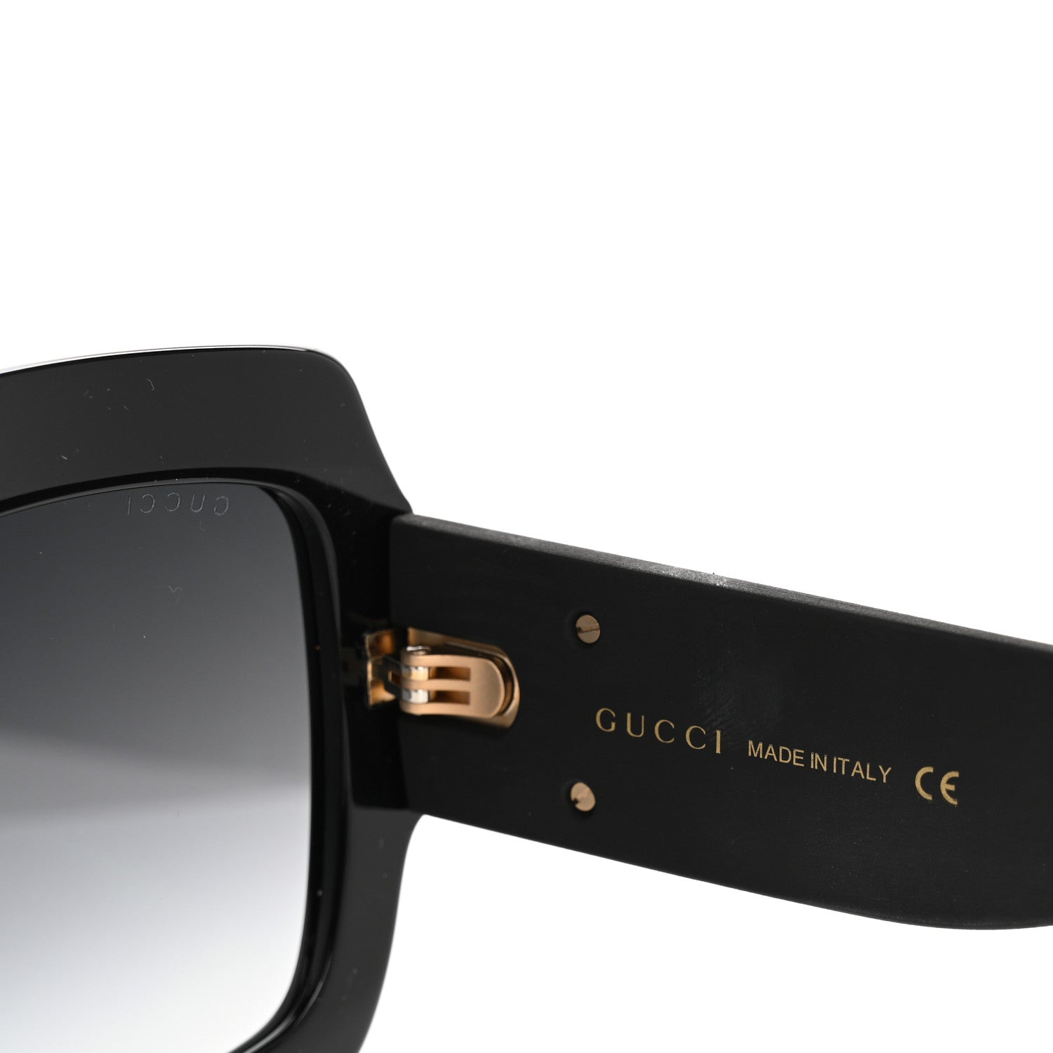 Acetate Square Frame Sunglasses GG0102S Black