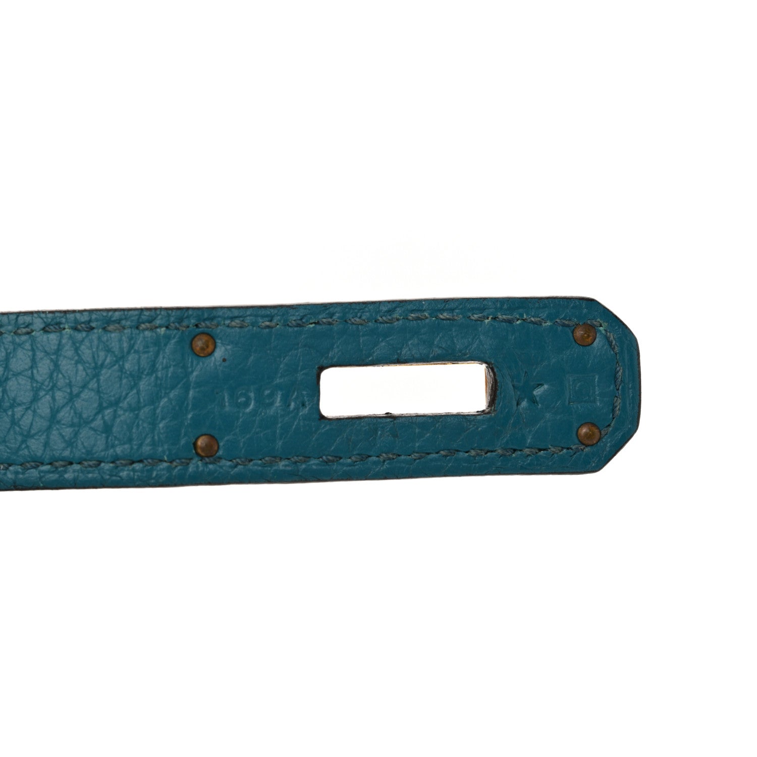 Taurillon Clemence Birkin 30 Bleu Izmir