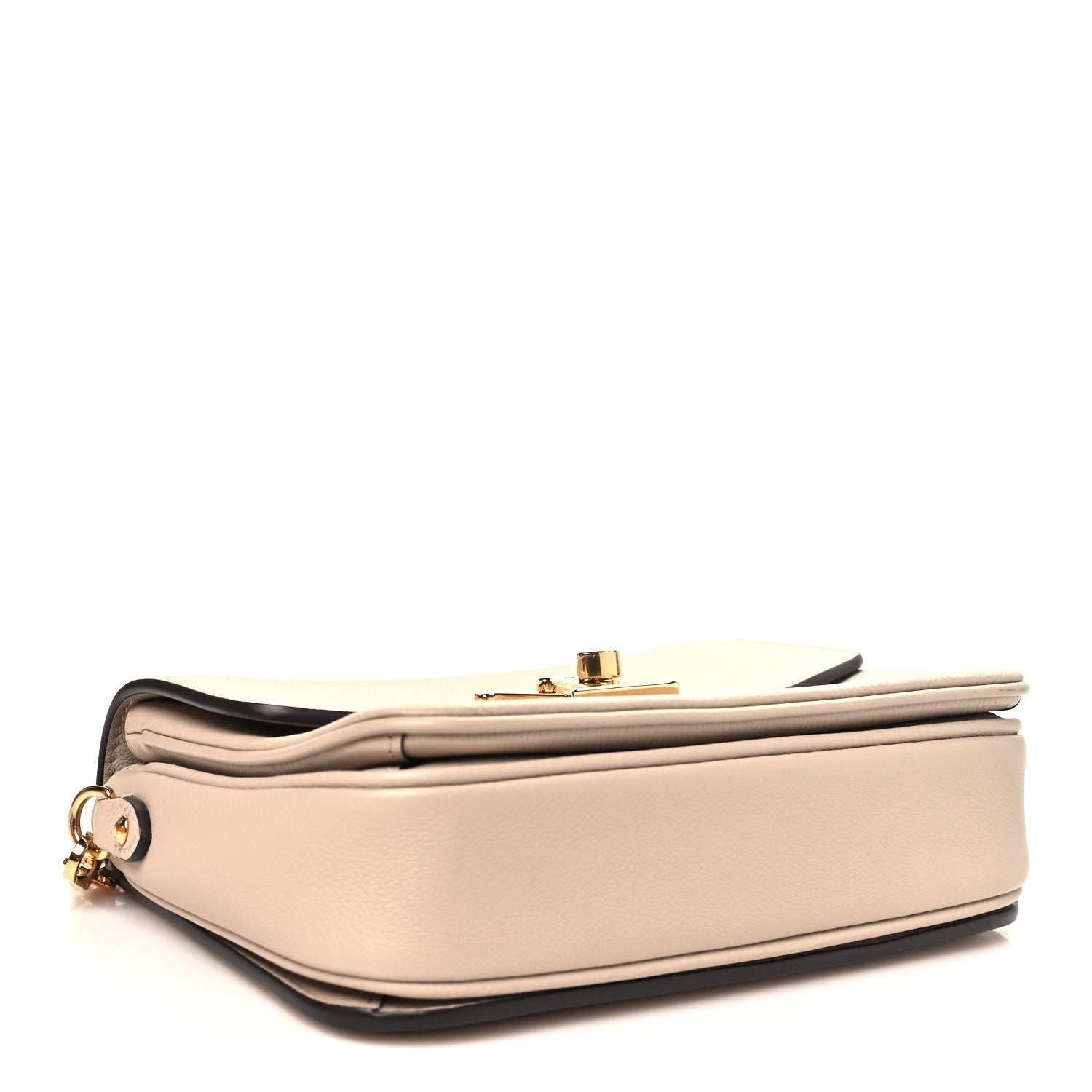 Grained Calfskin Lockme Oxford Greige