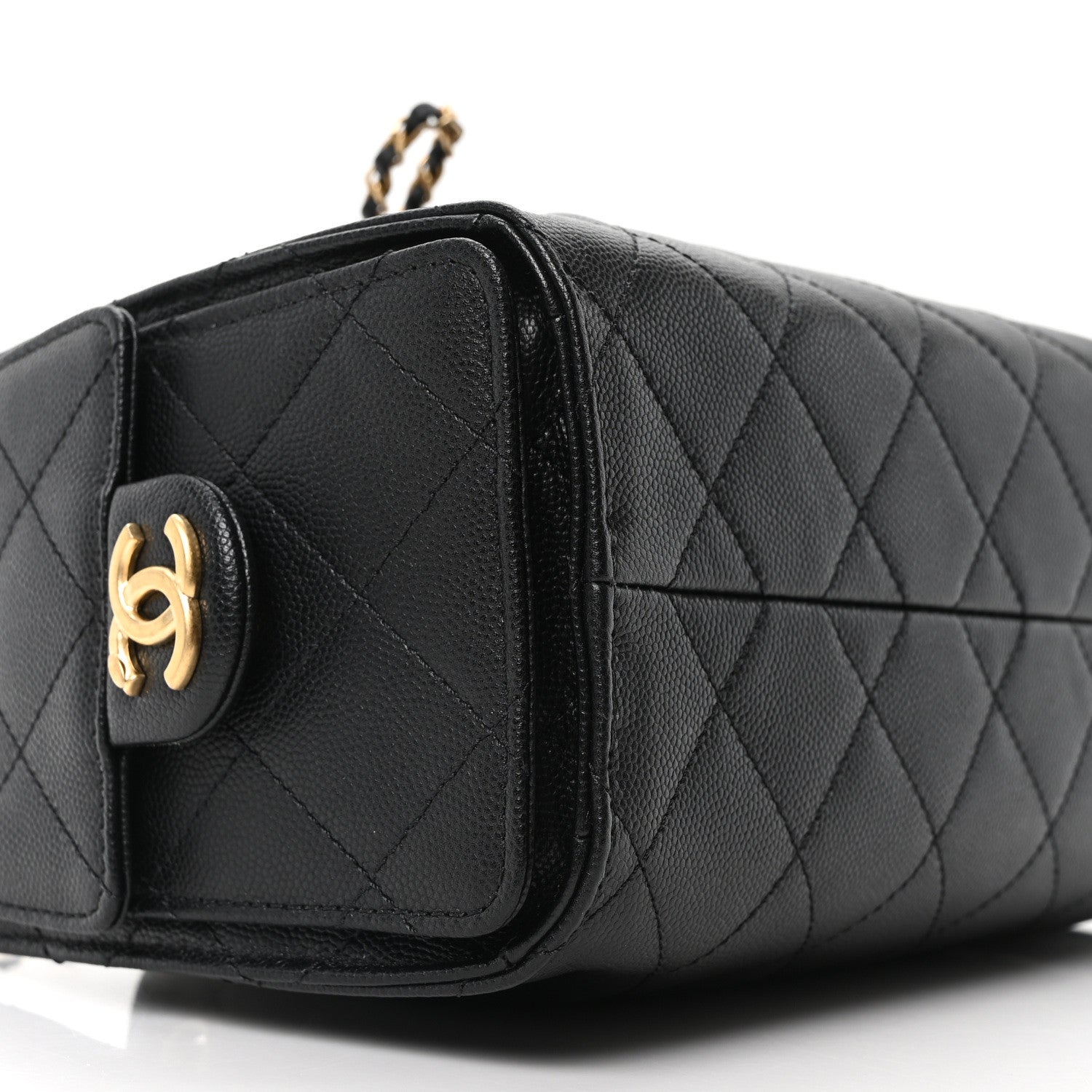 Caviar Quilted Mini Chanel 25 Handbag Black