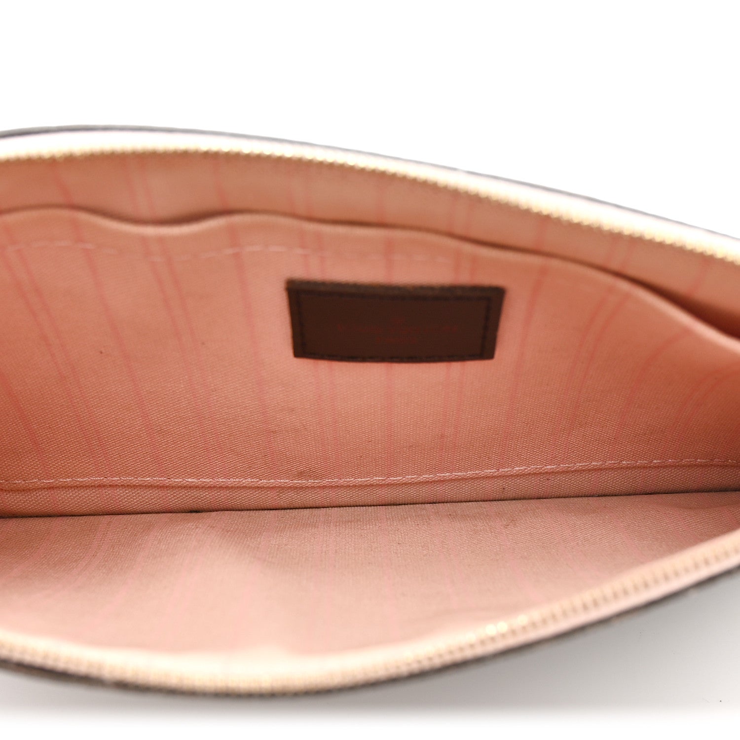 Damier Ebene Neverfull MM GM Pochette Rose Ballerine