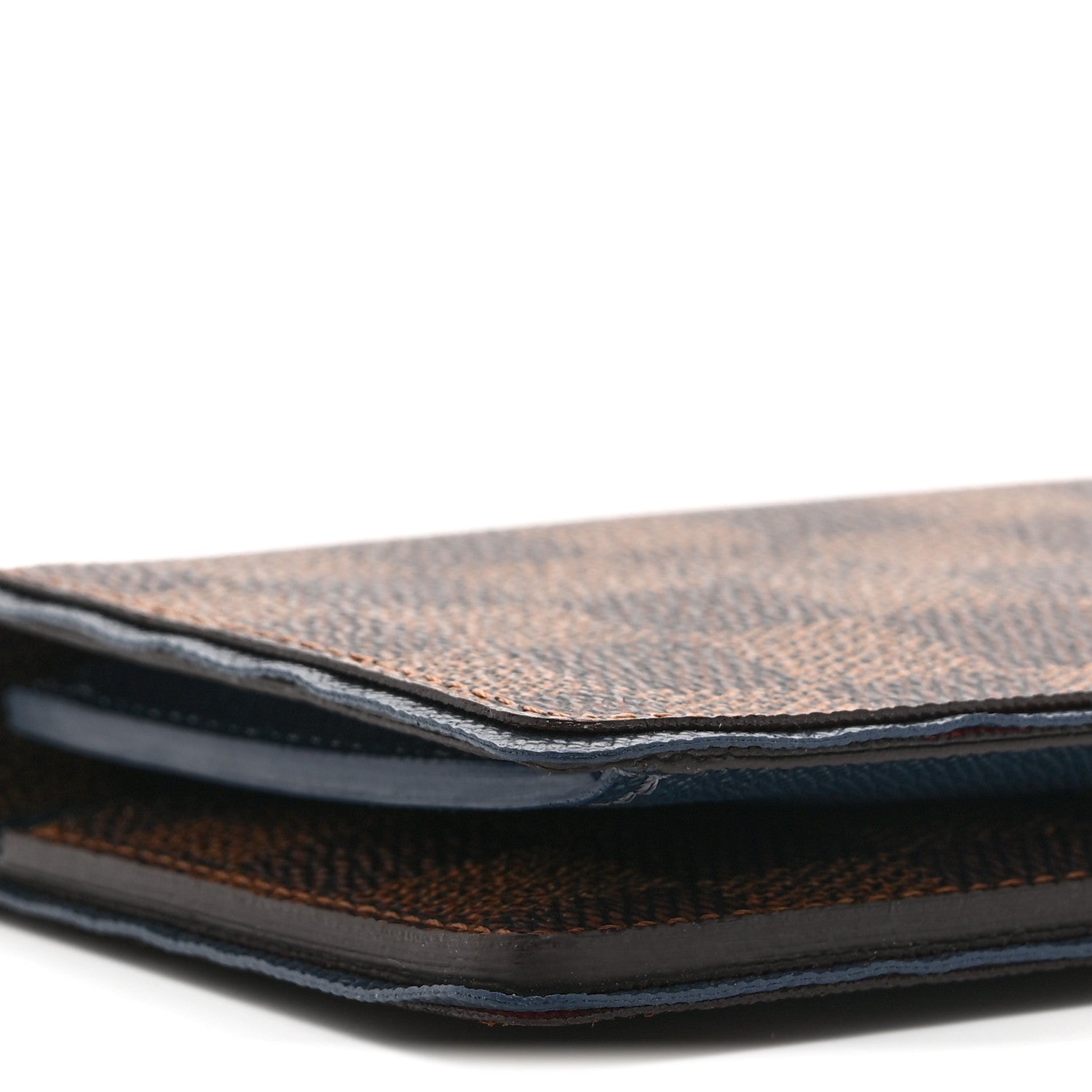 Damier Ebene Brazza Wallet Blue