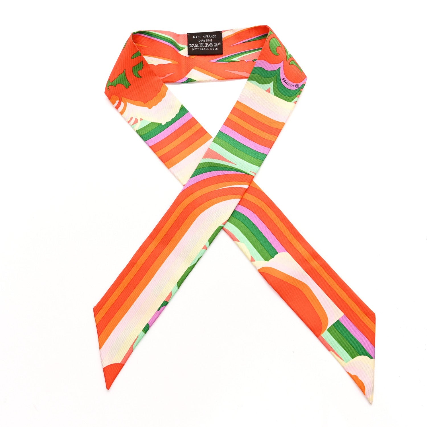 Silk Brides De Gala Shadow Twilly Orange Vert Corail