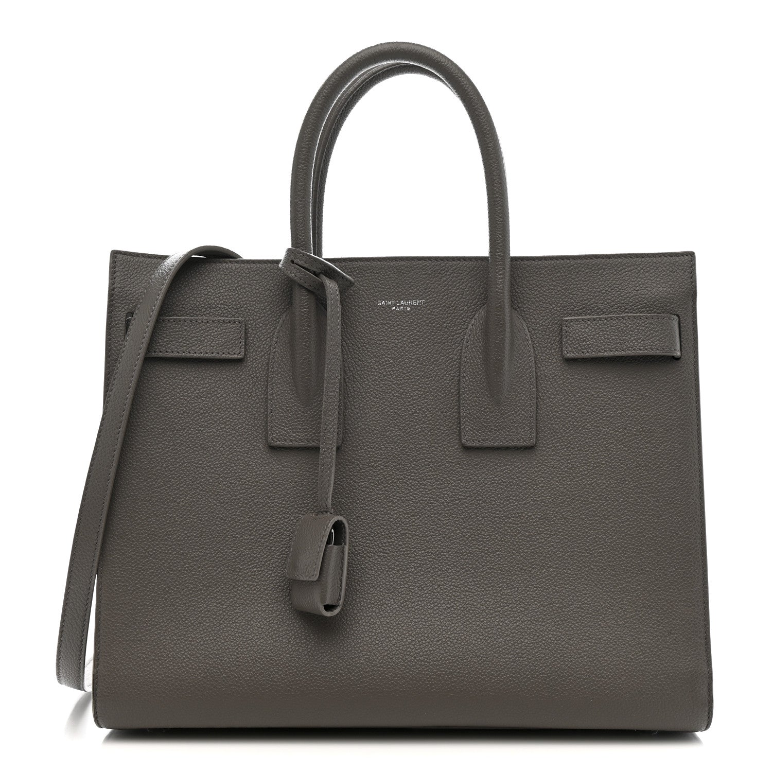 Grained Calfskin Small Sac De Jour Fog