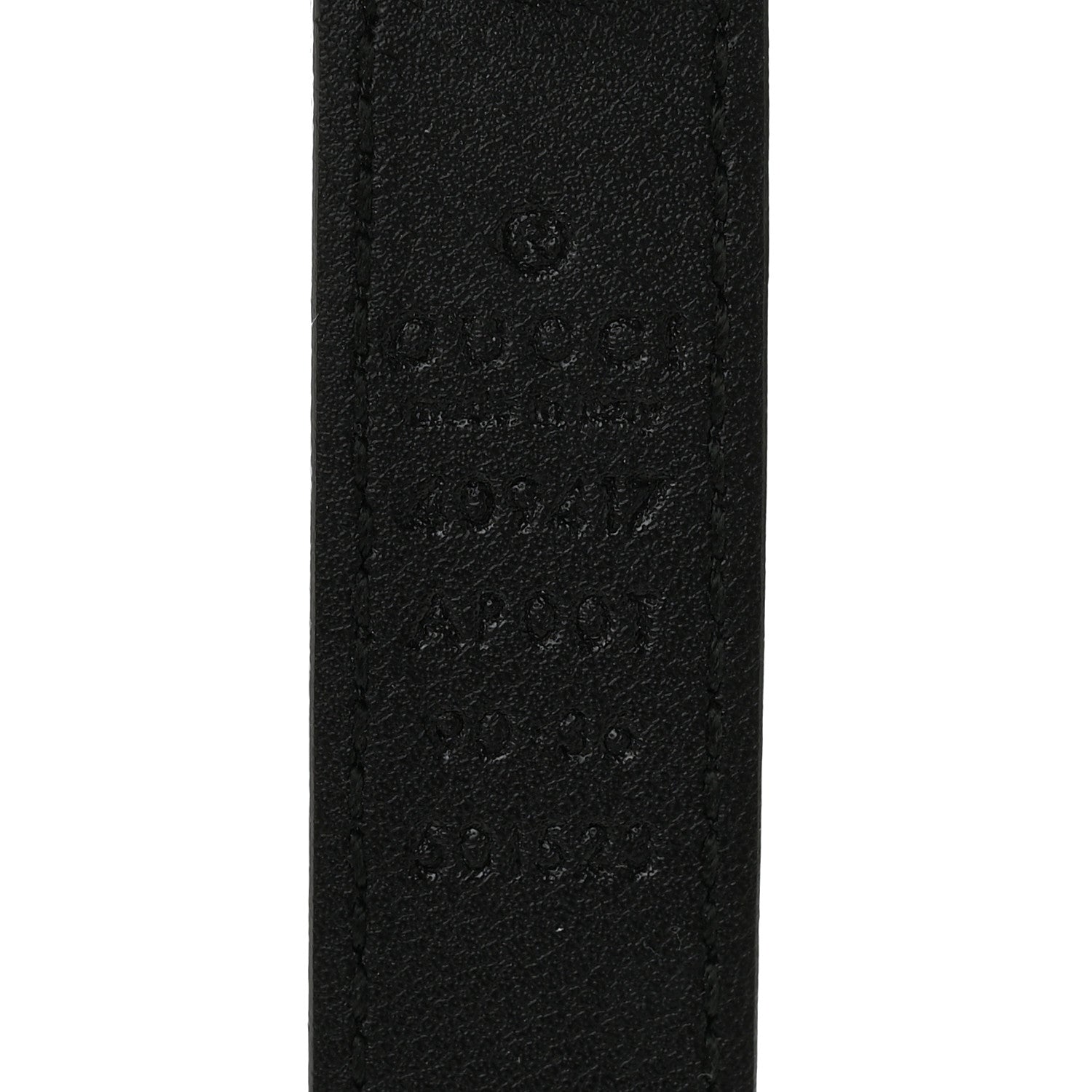 Calfskin Double G 20mm Belt 90 36 Black