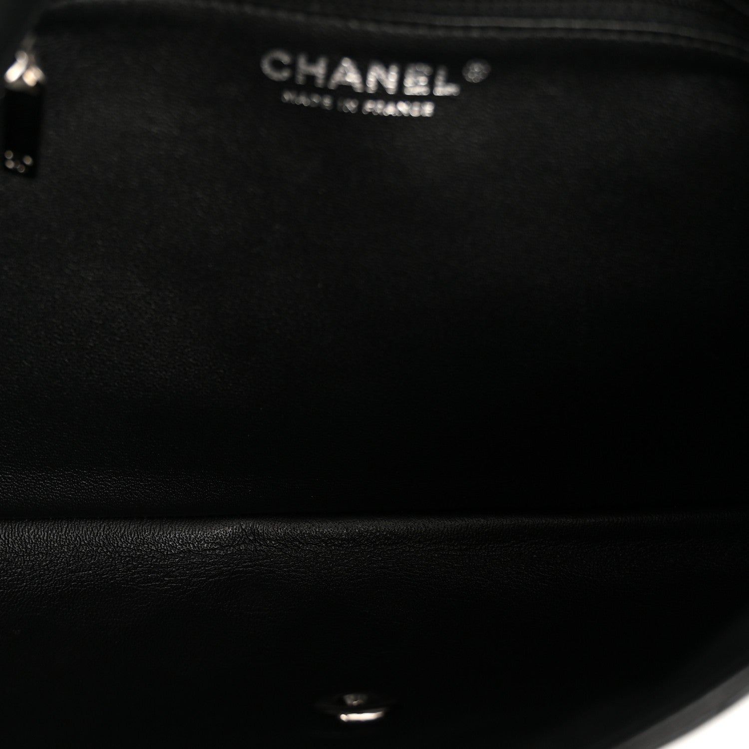 Lambskin Quilted Flap Clutch Black