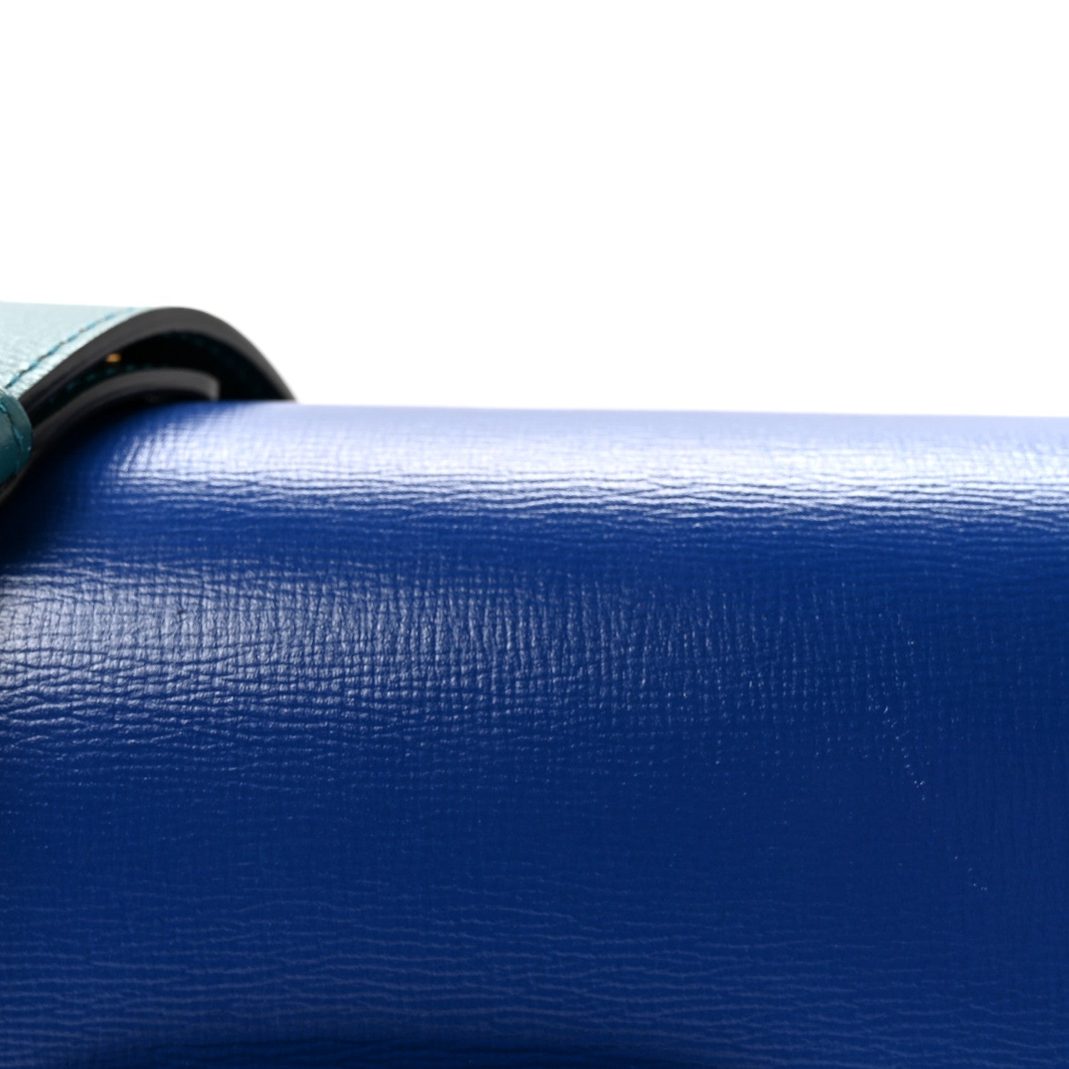 Azalea Calfskin Horsebit 1955 Shoulder Bag Imperial Blue Pavone