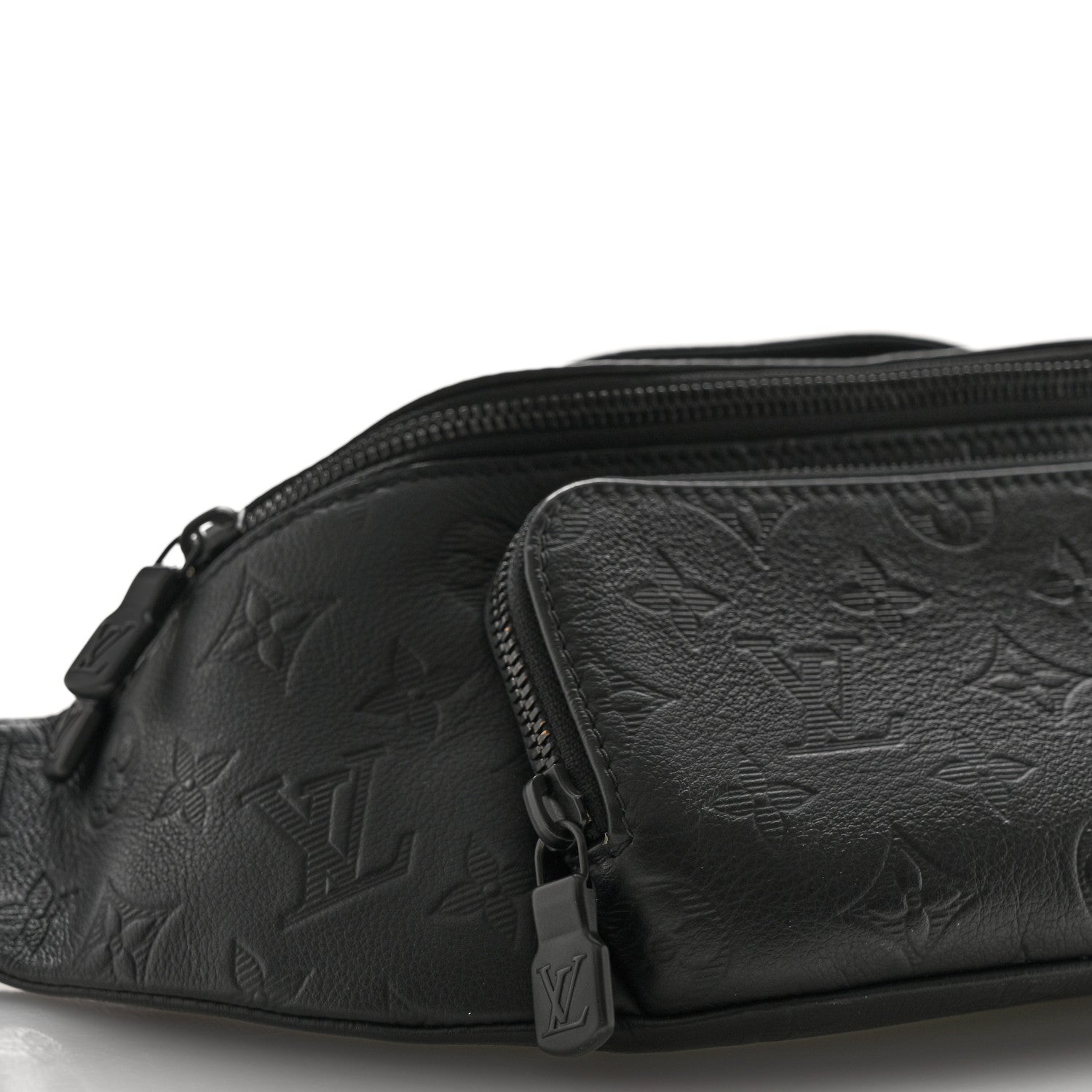 Calfskin Monogram Shadow Rush Bumbag Black