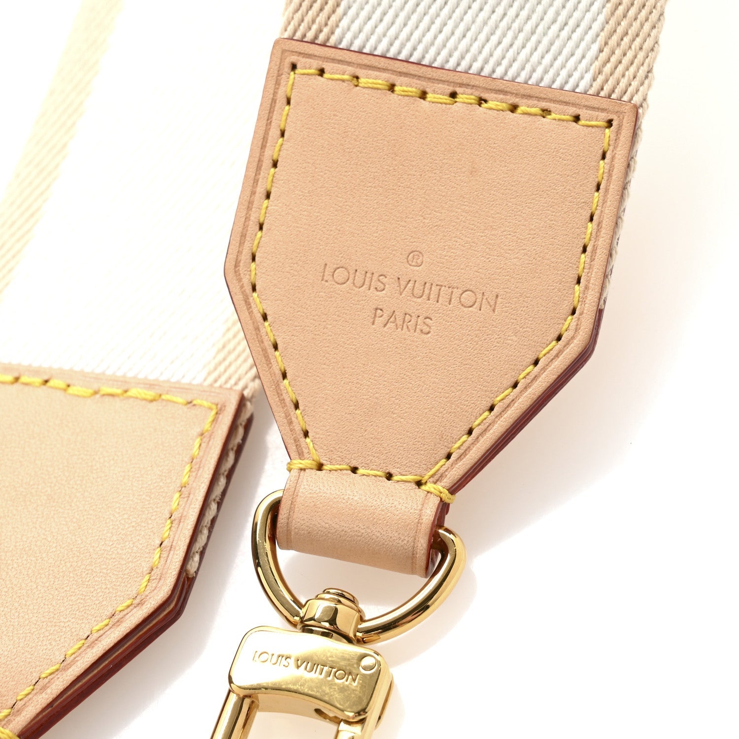 Monogram Vibe LV Shoulder Strap Beige White