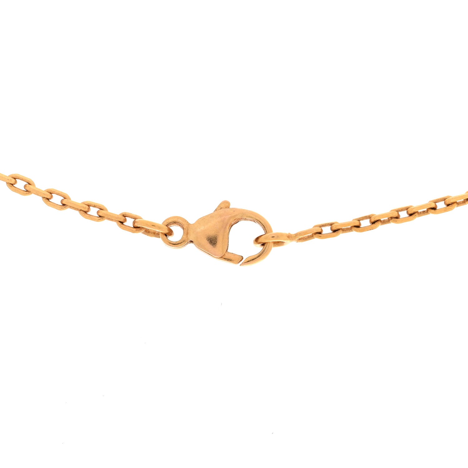 Lacquered Gold Mini Pop H Pendant Necklace White
