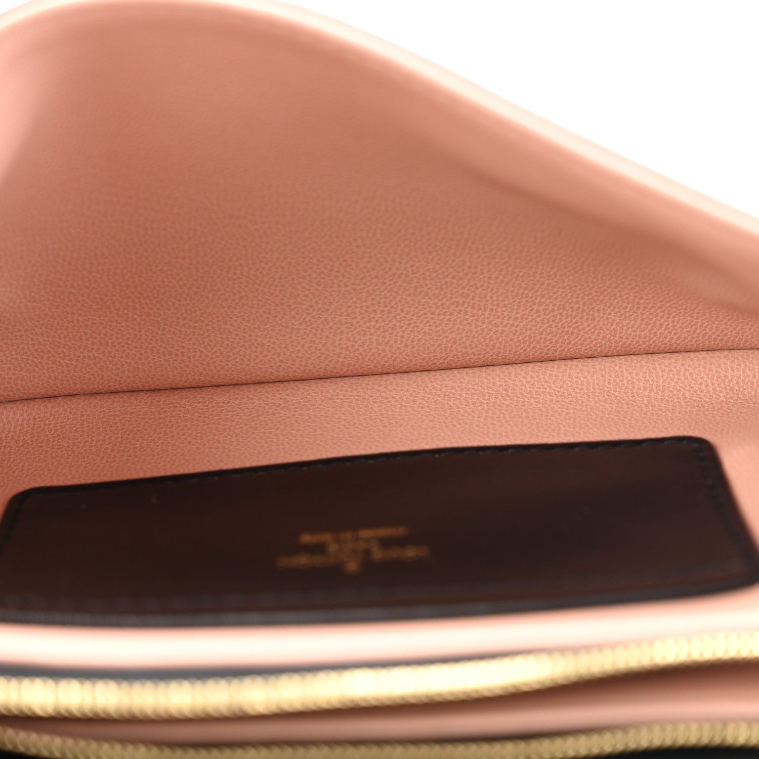 Lambskin Embossed Monogram Pochette Coussin Black
