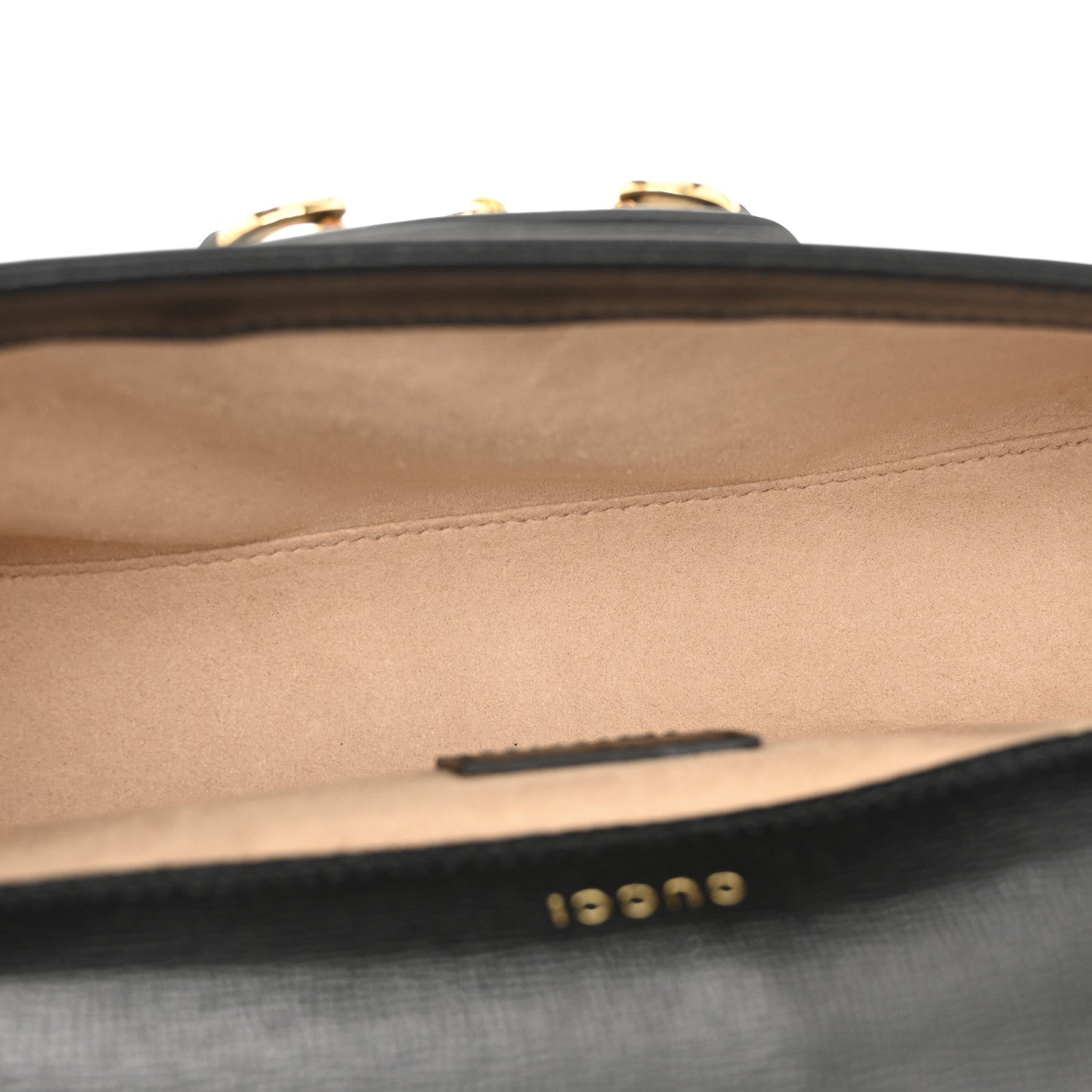 Azalea Calfskin Small Horsebit 1955 Chain Shoulder Bag Black