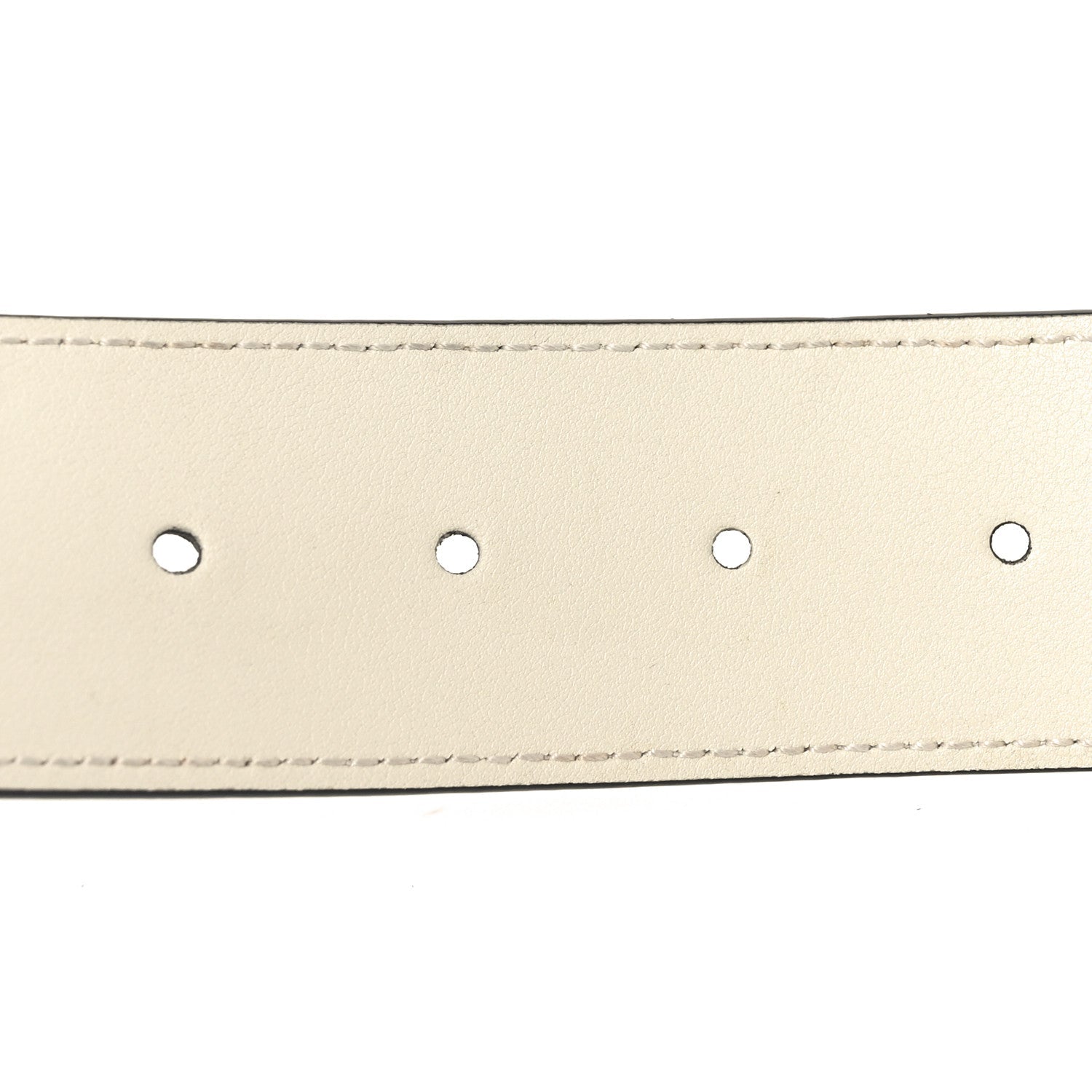 Calfskin Double G 40mm Belt 85 34 Mystic White