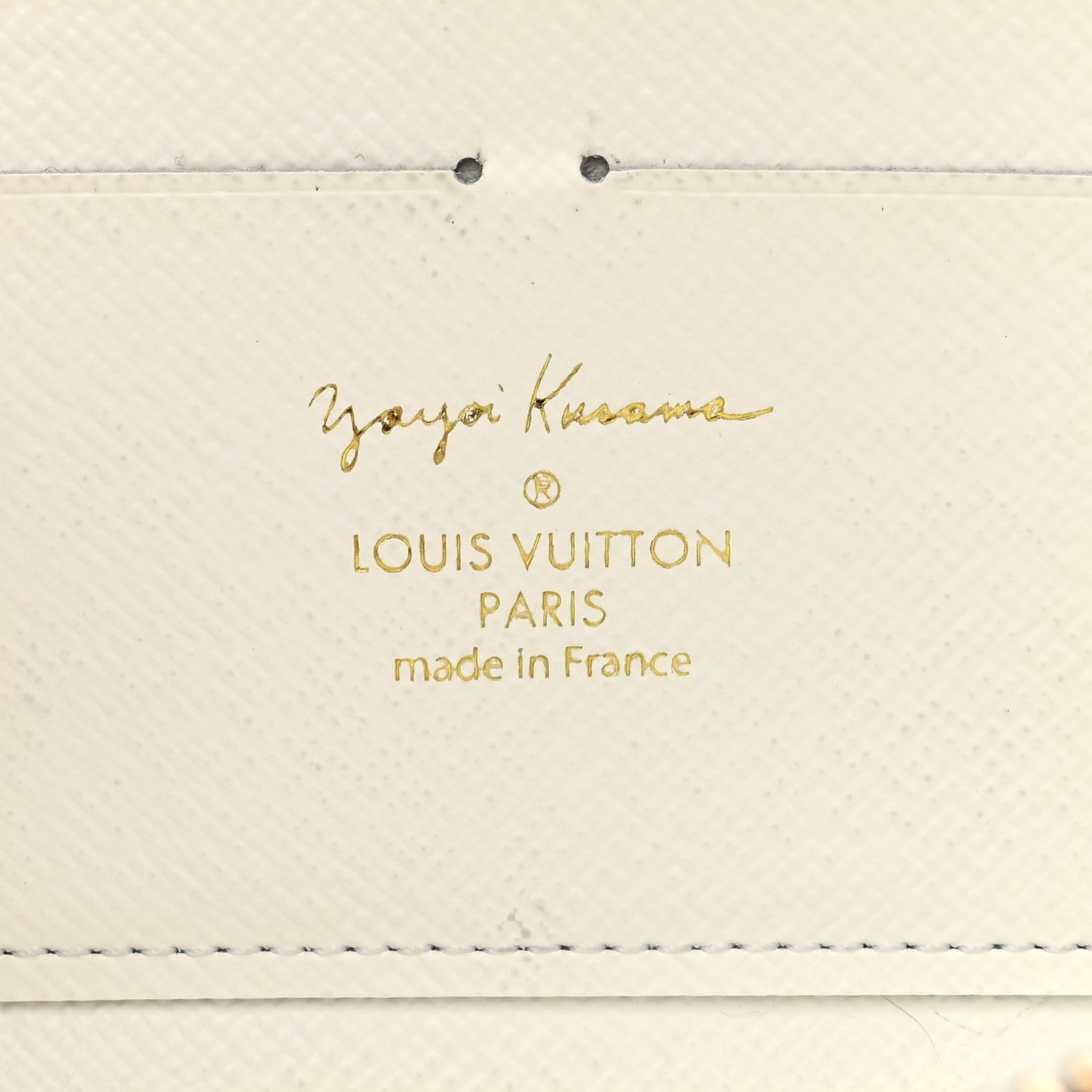 Monogram Kusama Pumpkin Dots Zippy Wallet White