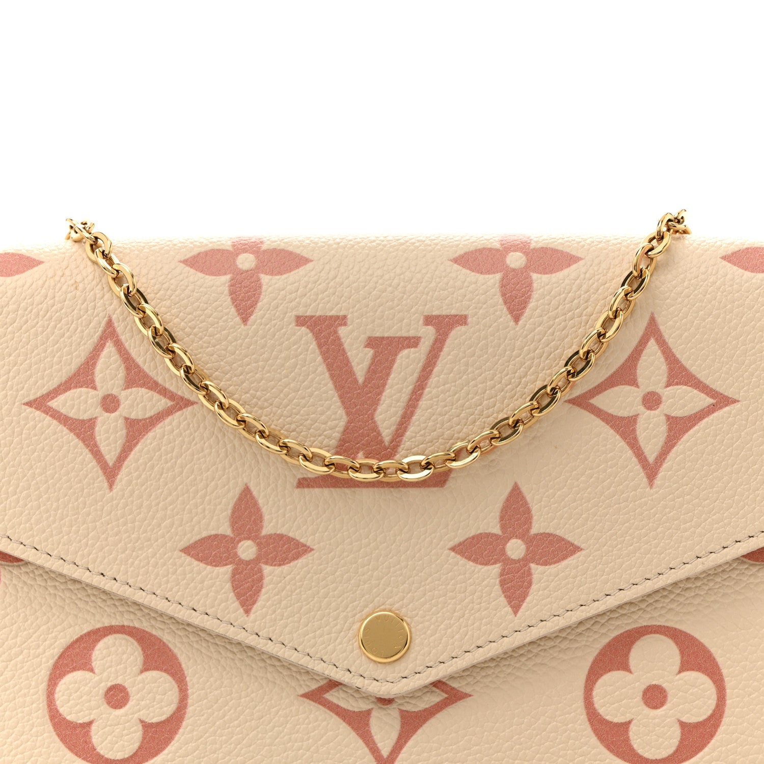 Empreinte Monogram Giant By The Pool Felicie Pochette Chain Wallet Creme Rose Trianon
