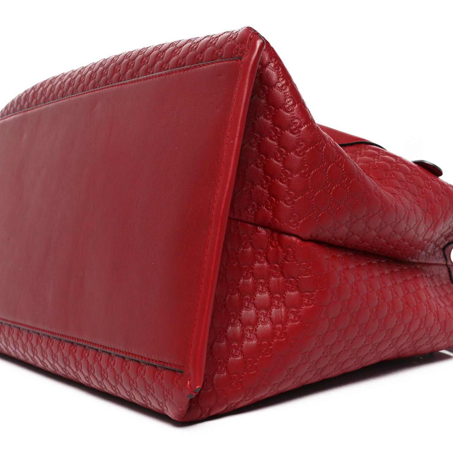 Soft Microguccissima Large Tote Red