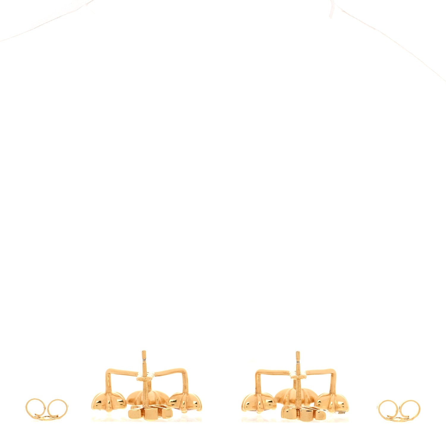 Metal Crystal Loulougram Earrings Multicolor
