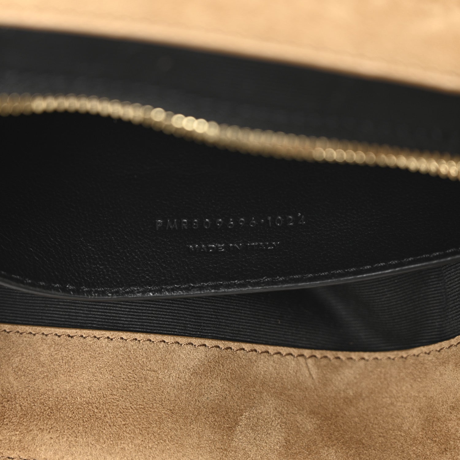 Suede Matelasse Monogram Medium Jamie 4.3 Golden Leaf