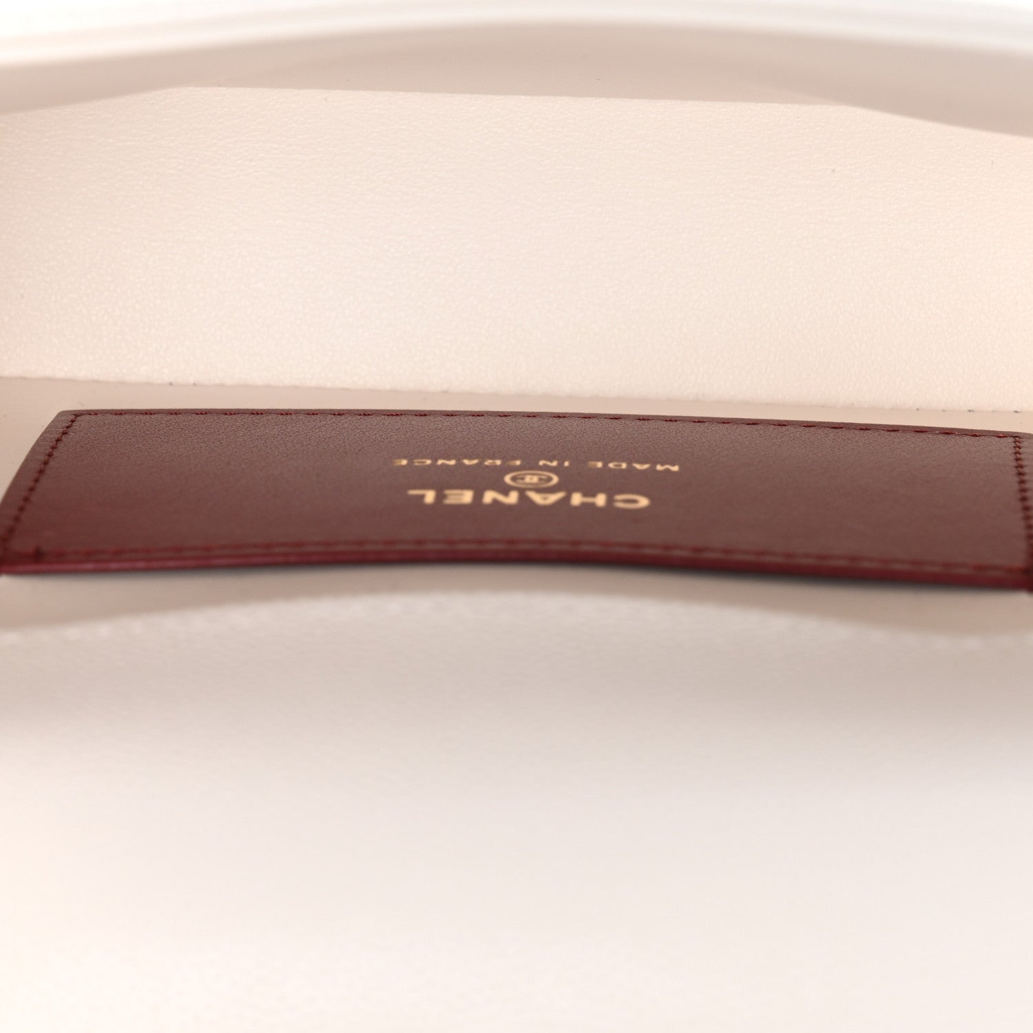 Shiny Caviar Mini Preppy Coco Shoulder Bag White