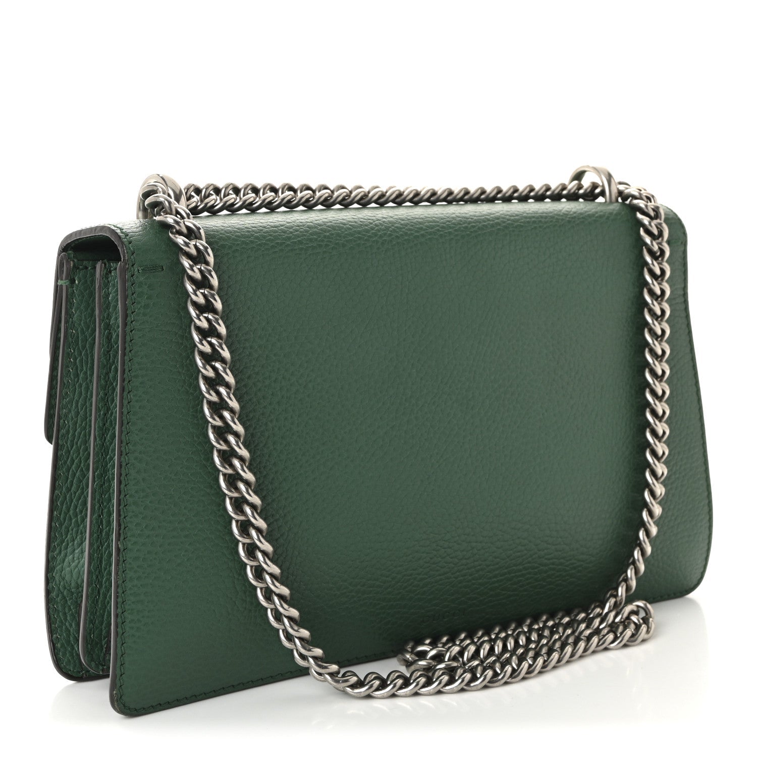 Pebbled Calfskin Small Dionysus Shoulder Bag Emerald