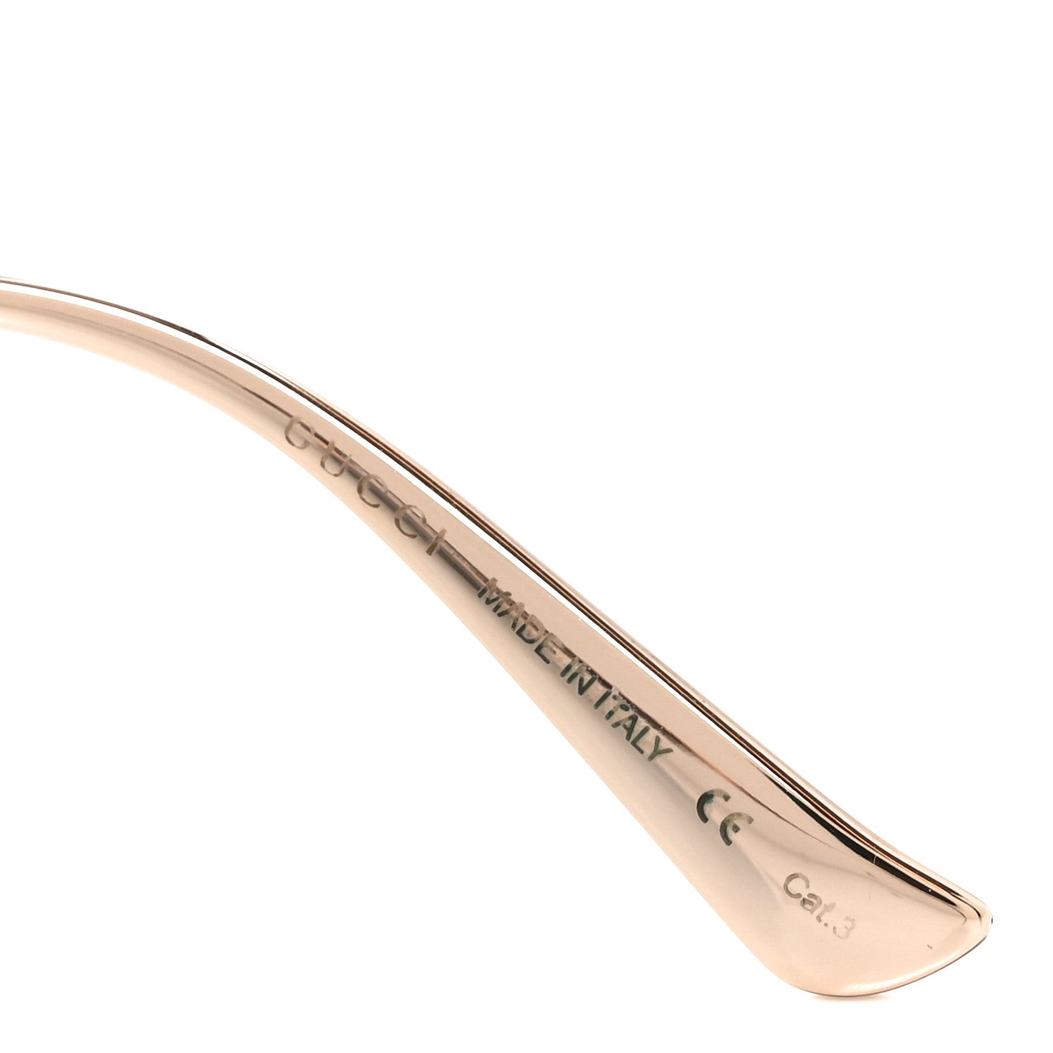 Metal Oversized Round Frame GG0225S Sunglasses Gold