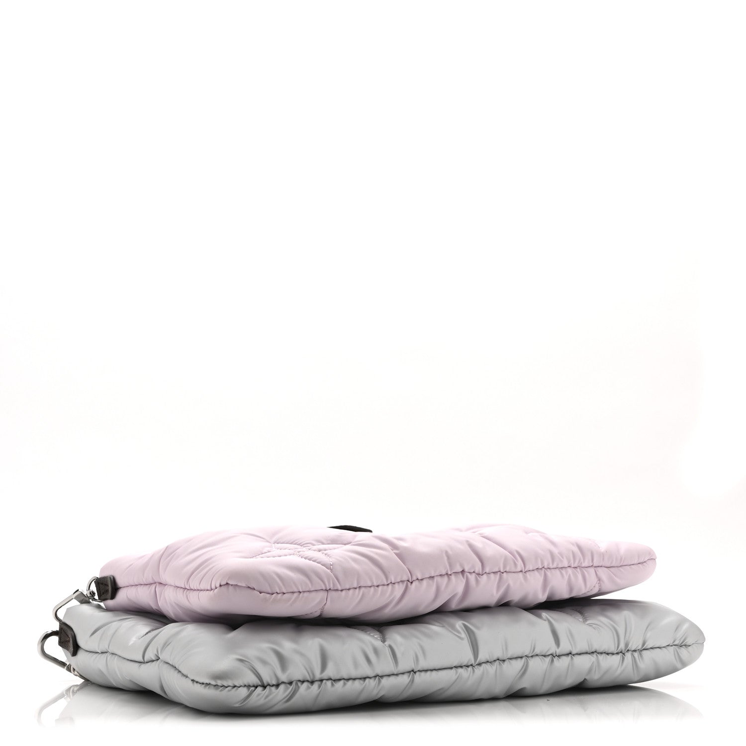 Econyl Monogram Pillow Maxi Multi Pochette Accessories Silver Pale Pink
