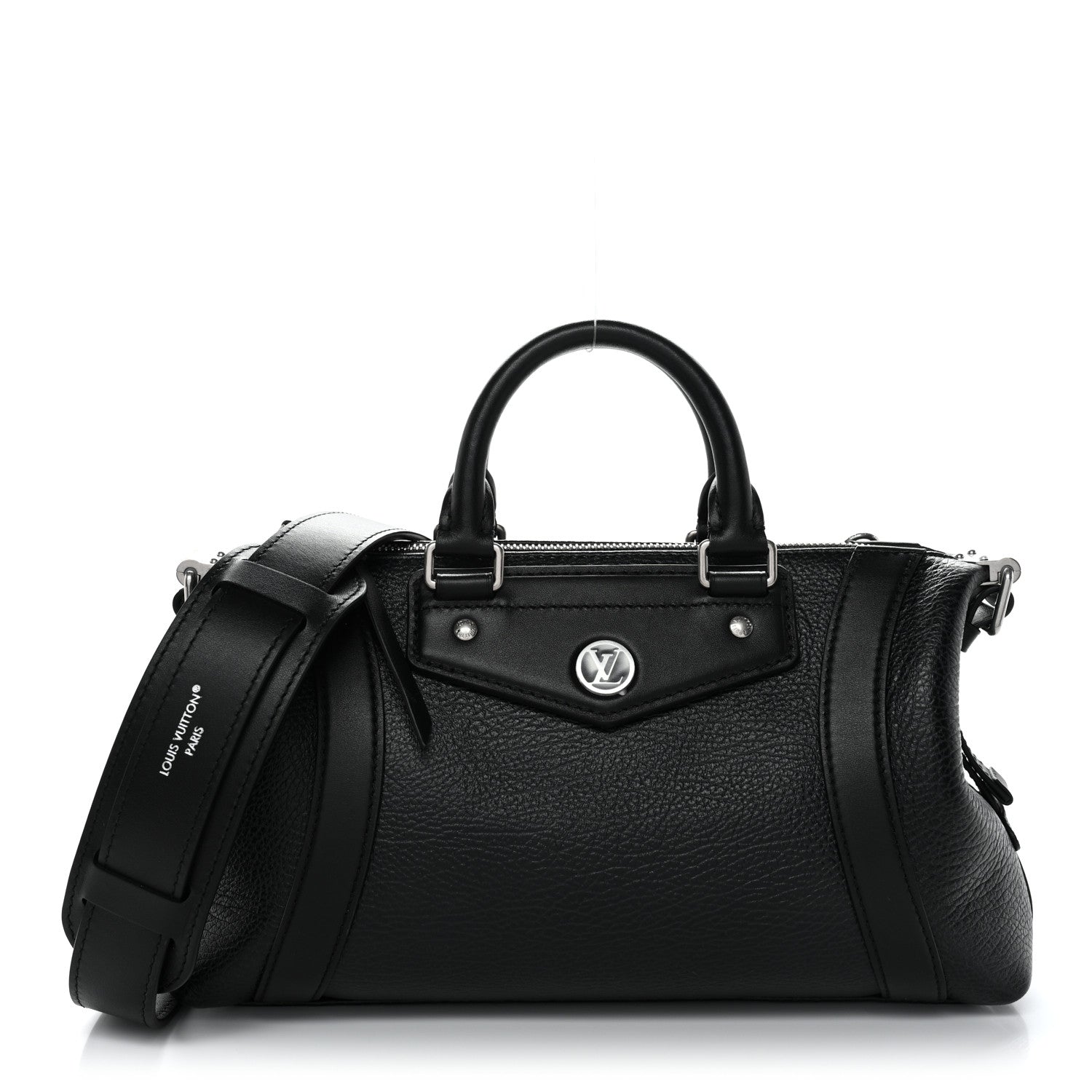 Pixel Lambskin LV Biker PM Black